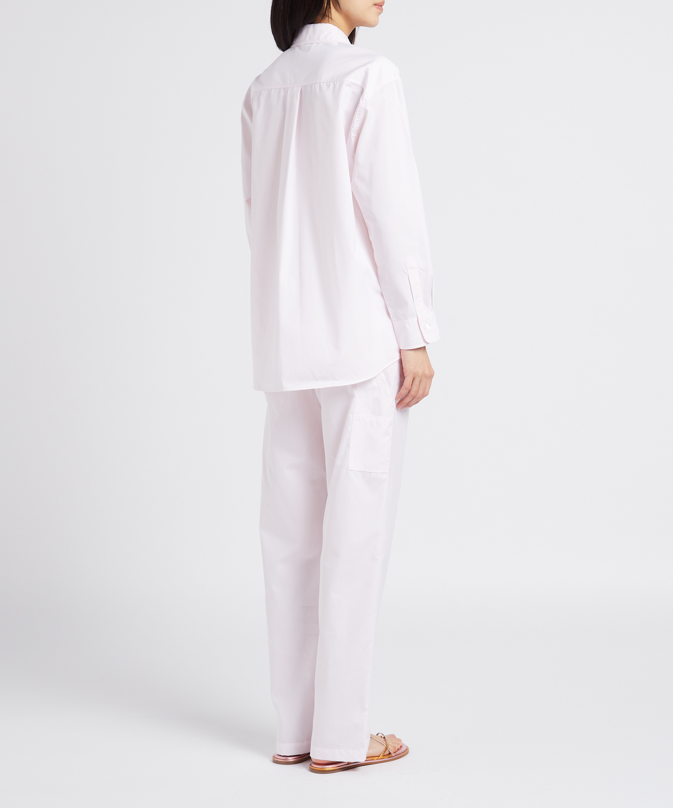 Weites Baumwollhemd mit klassischem Kragen PAUL AND JOE Rosa