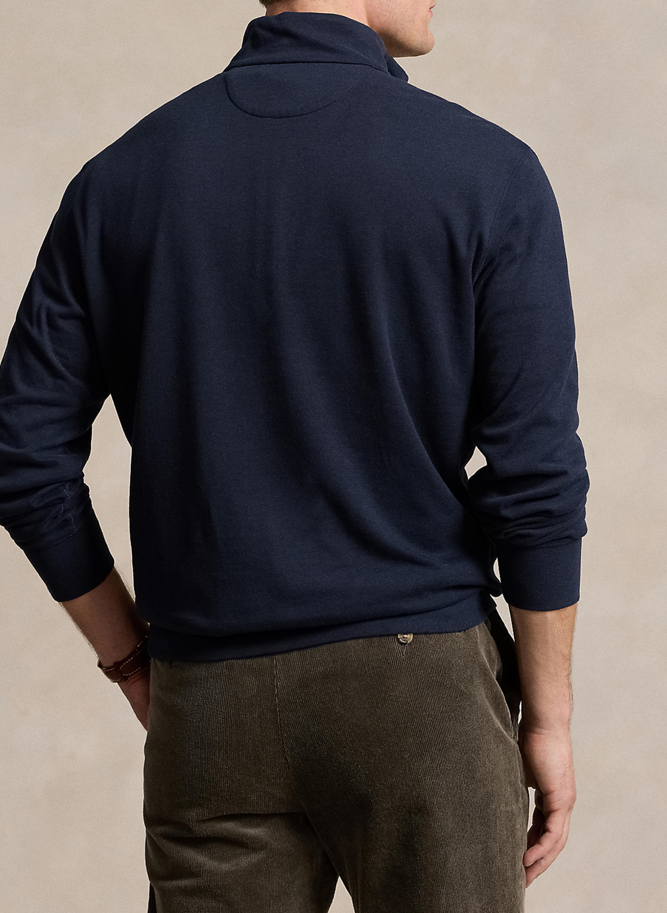 Cotton-blend sweater with zip-up neck POLO RALPH LAUREN Blue