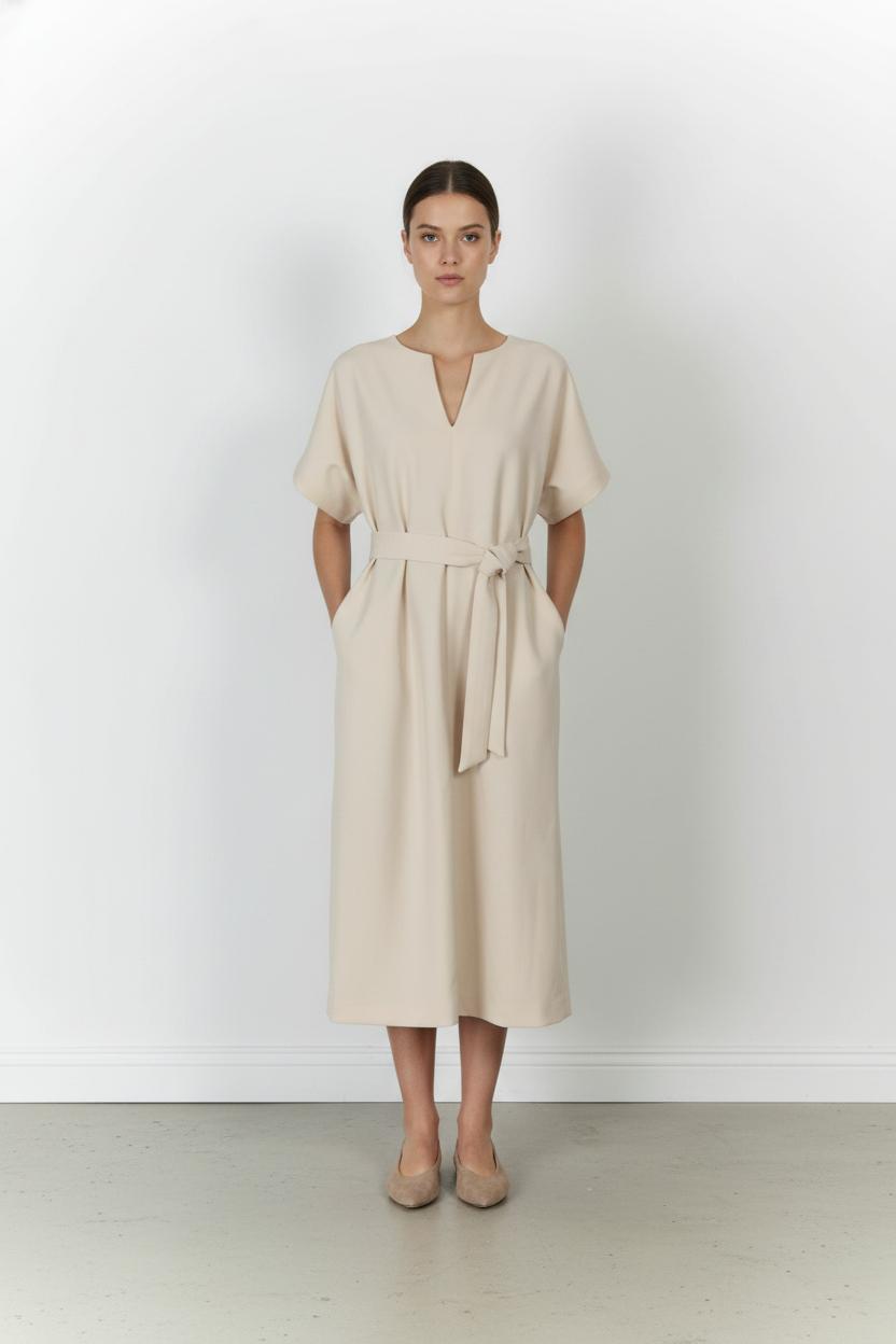 Long dress TARA JARMON - Seconde Main Beige