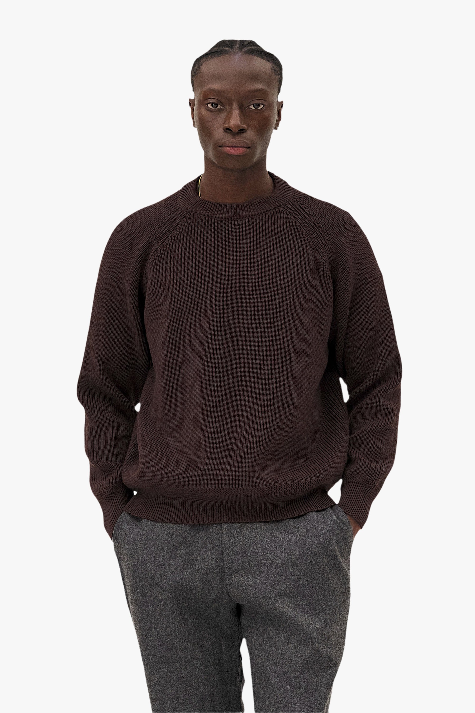Raglan Oslo Sweater Noyoco Brown