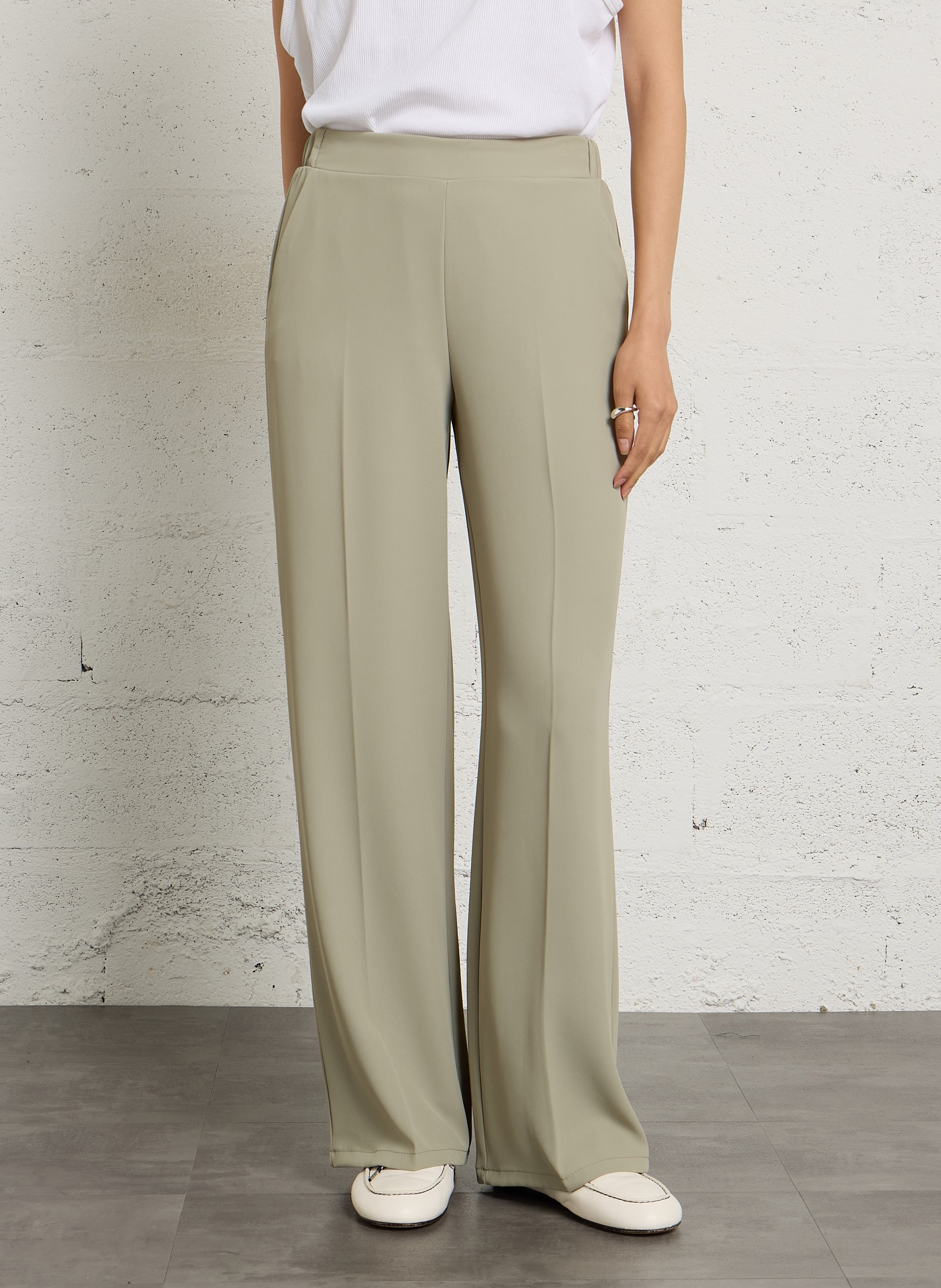Pantalon large fluide IMPERIAL Vert