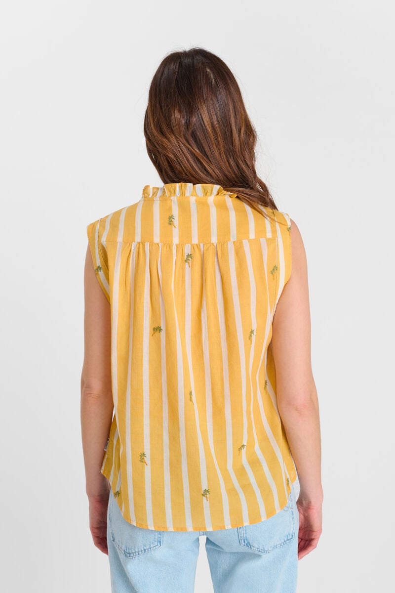 Buttoned shirt LE TEMPS DES CERISES Yellow