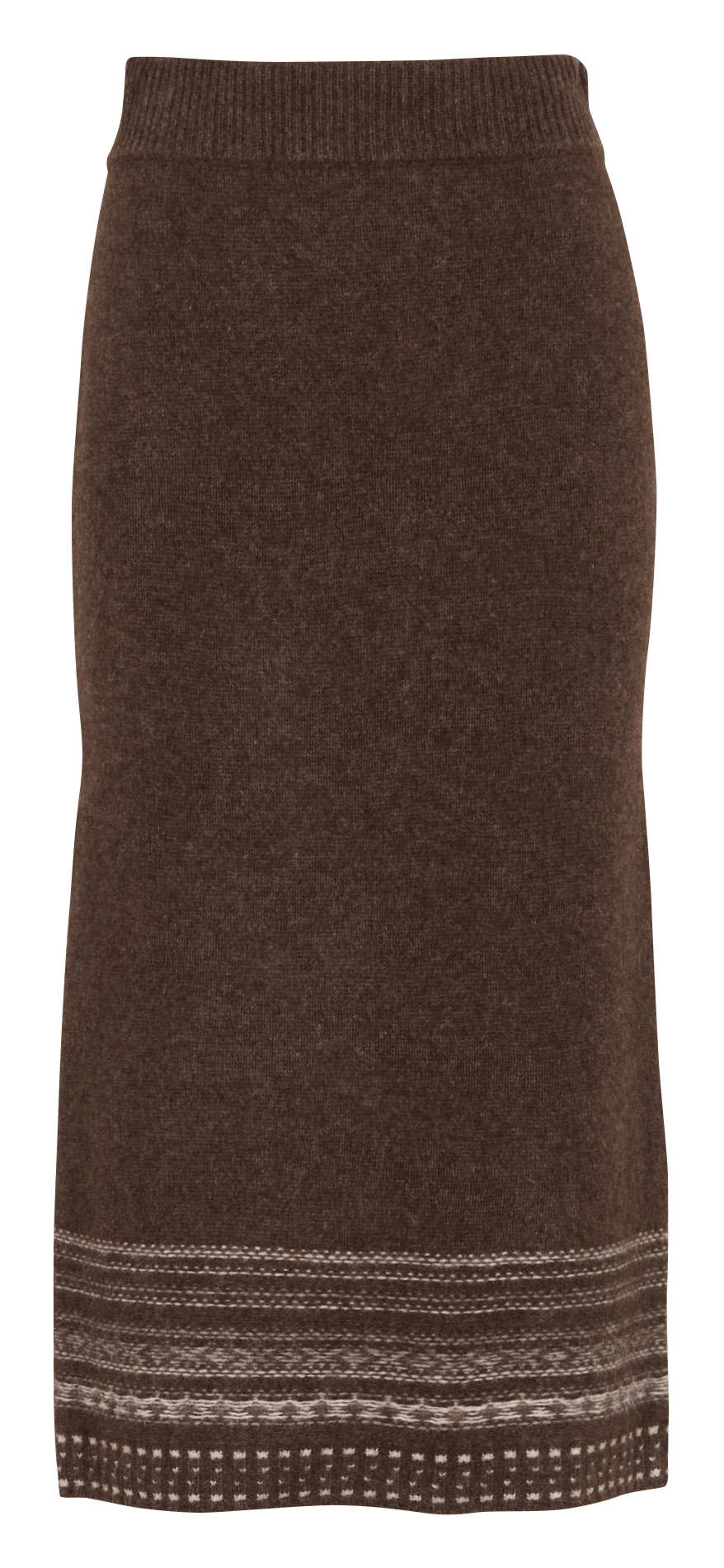 Jupe midi droite en laine MAISON 123 Gris