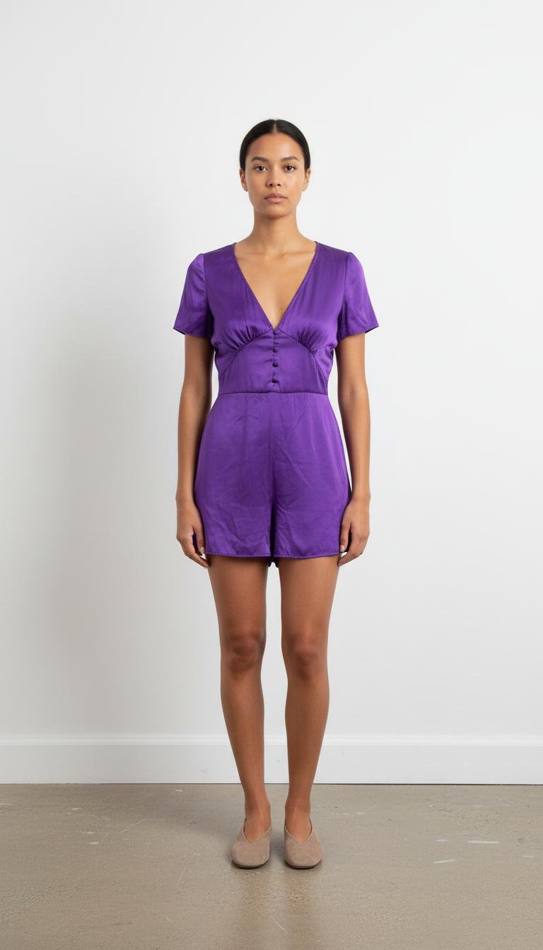 Playsuit FROM FUTURE - Seconde Main Purple