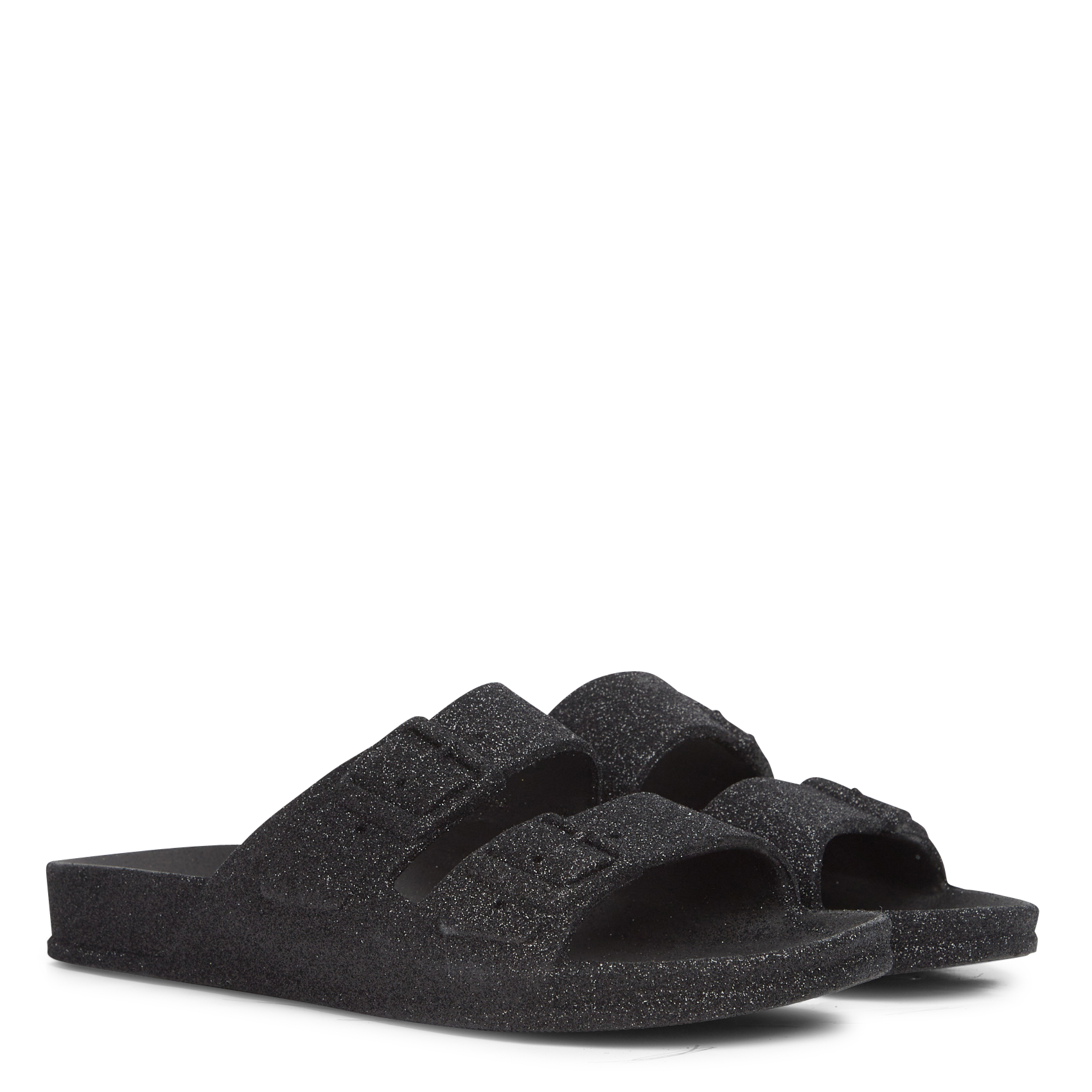 Slippers met pailletten CACATOES DO BRASIL Zwart