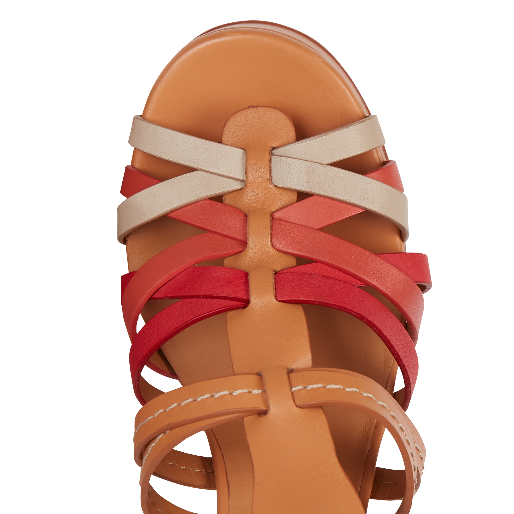 Heeled leather sandals SEE BY CHLOE Brown