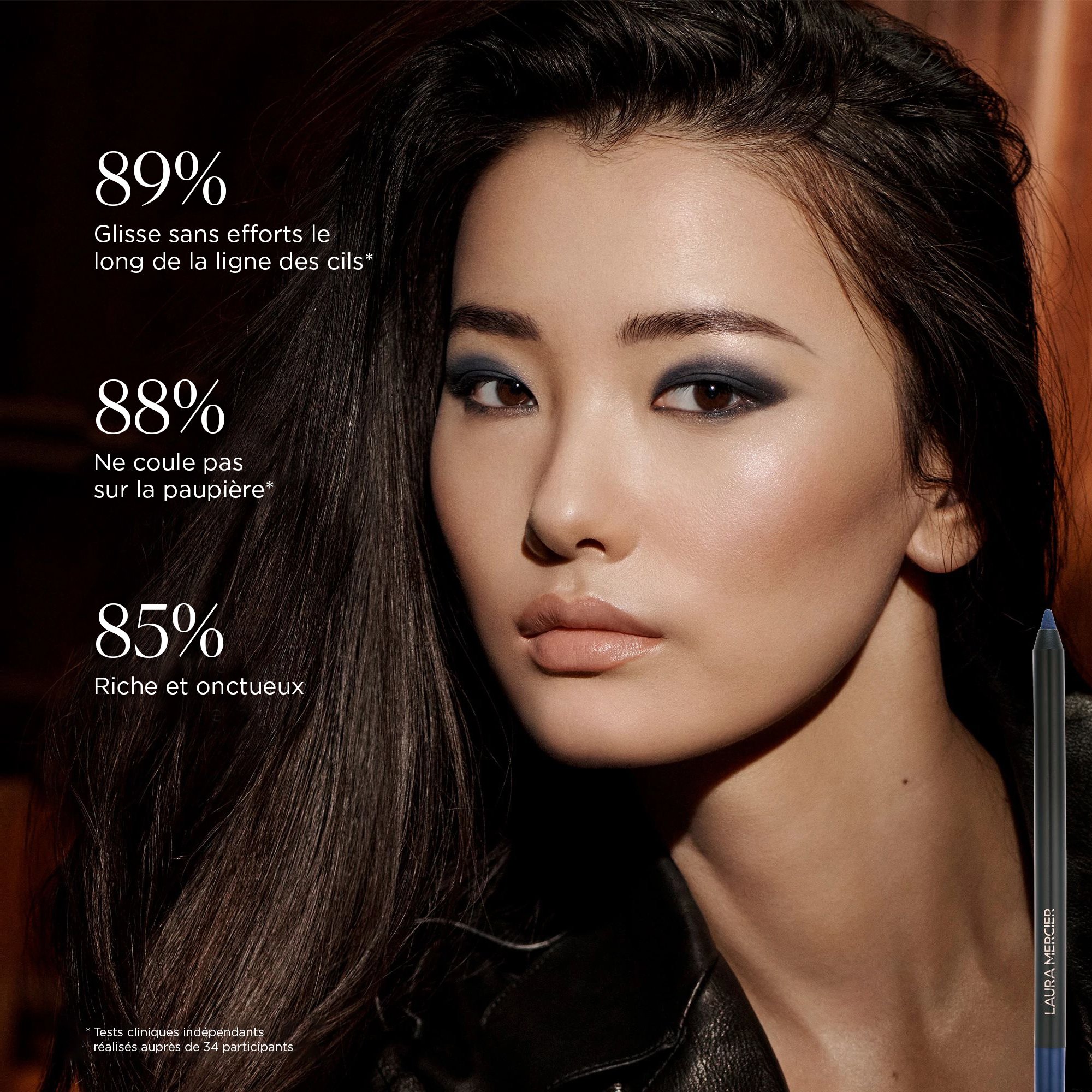 CAVIAR EYELINER LAURA MERCIER Dark plum