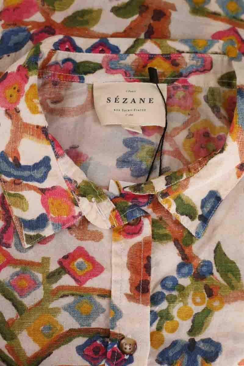 Cotton shirt SEZANE - Seconde main Multicolored