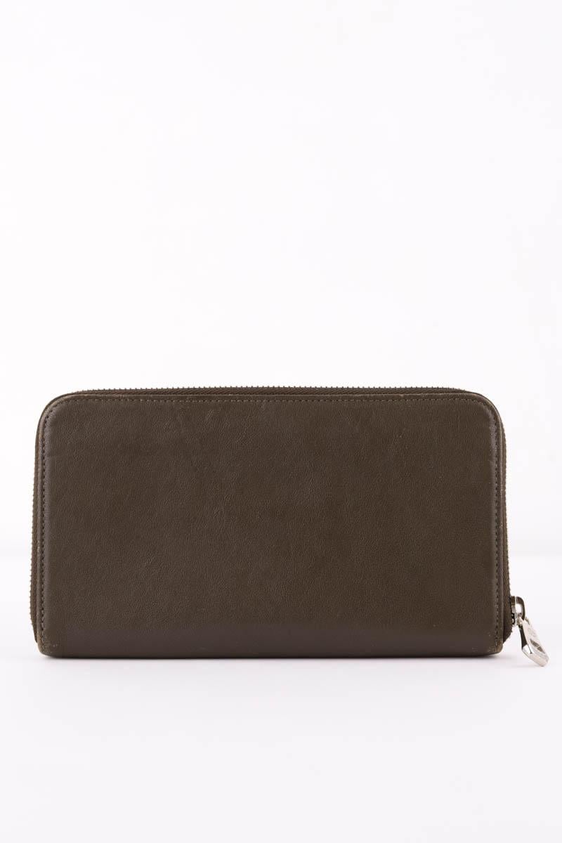 Portefeuille en cuir LONGCHAMP - Seconde Main Gris