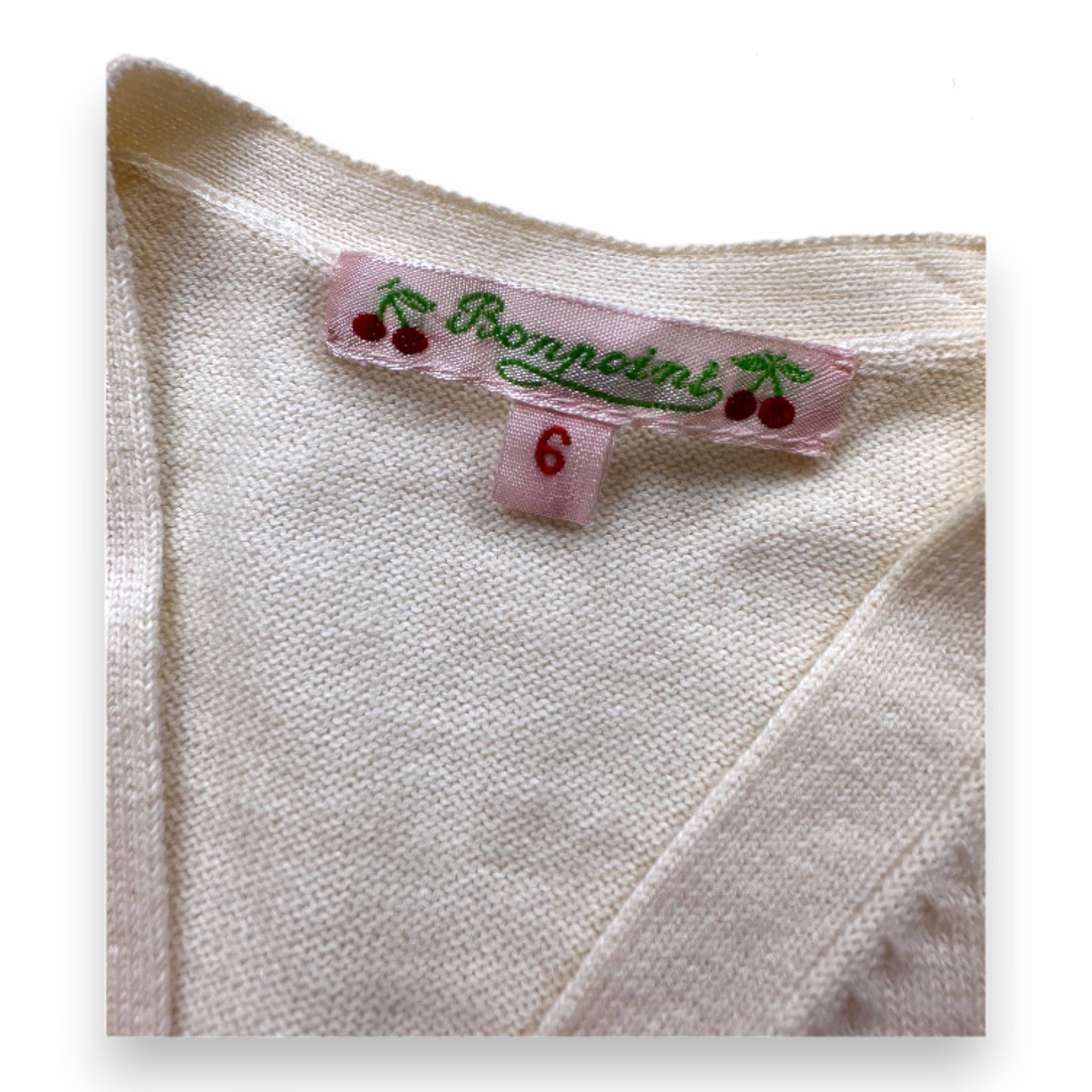 Beige Baby Cardigan - 6 months BONPOINT - Seconde Main Beige