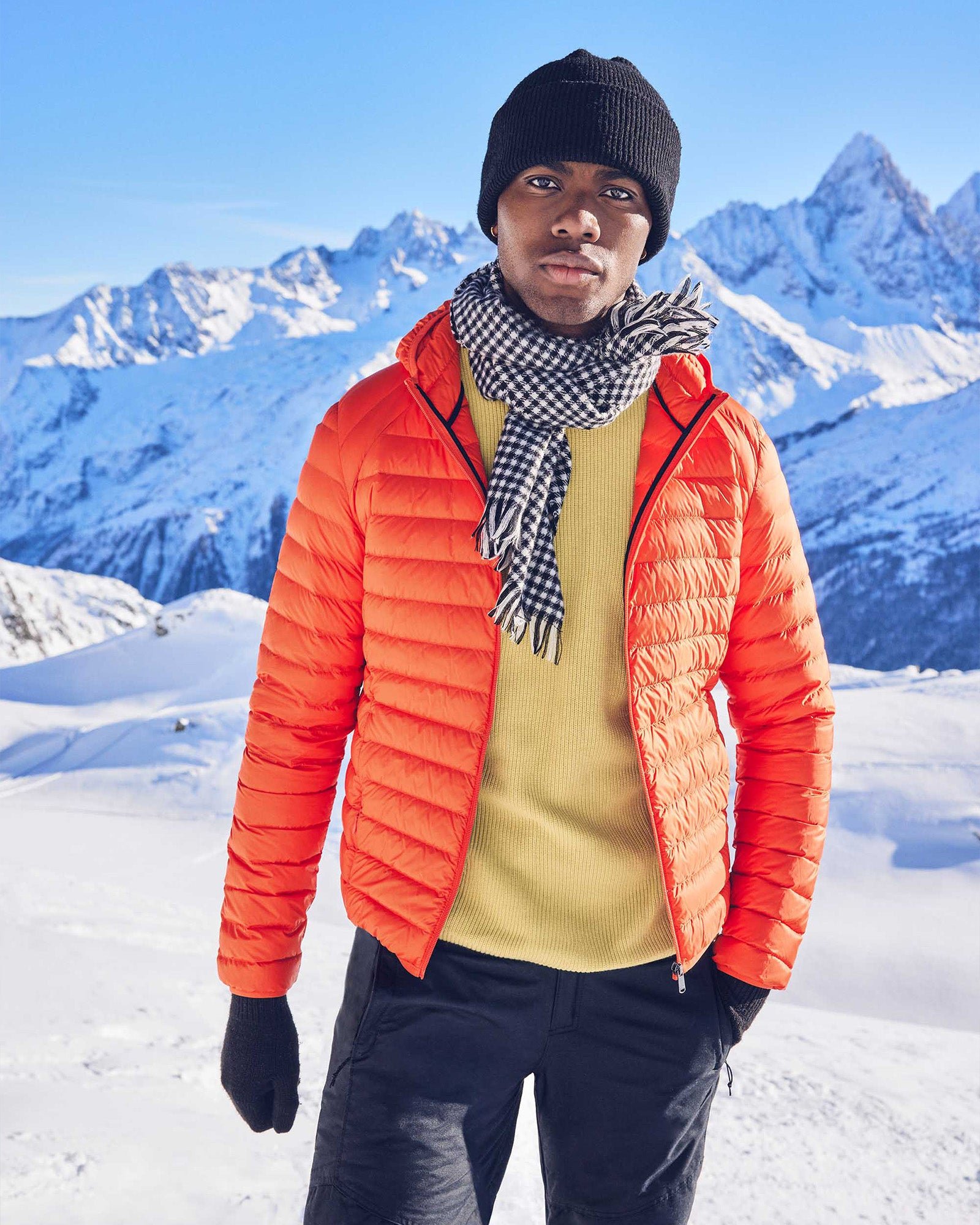 Lightweight hooded puffer jacket nico JOTT Red