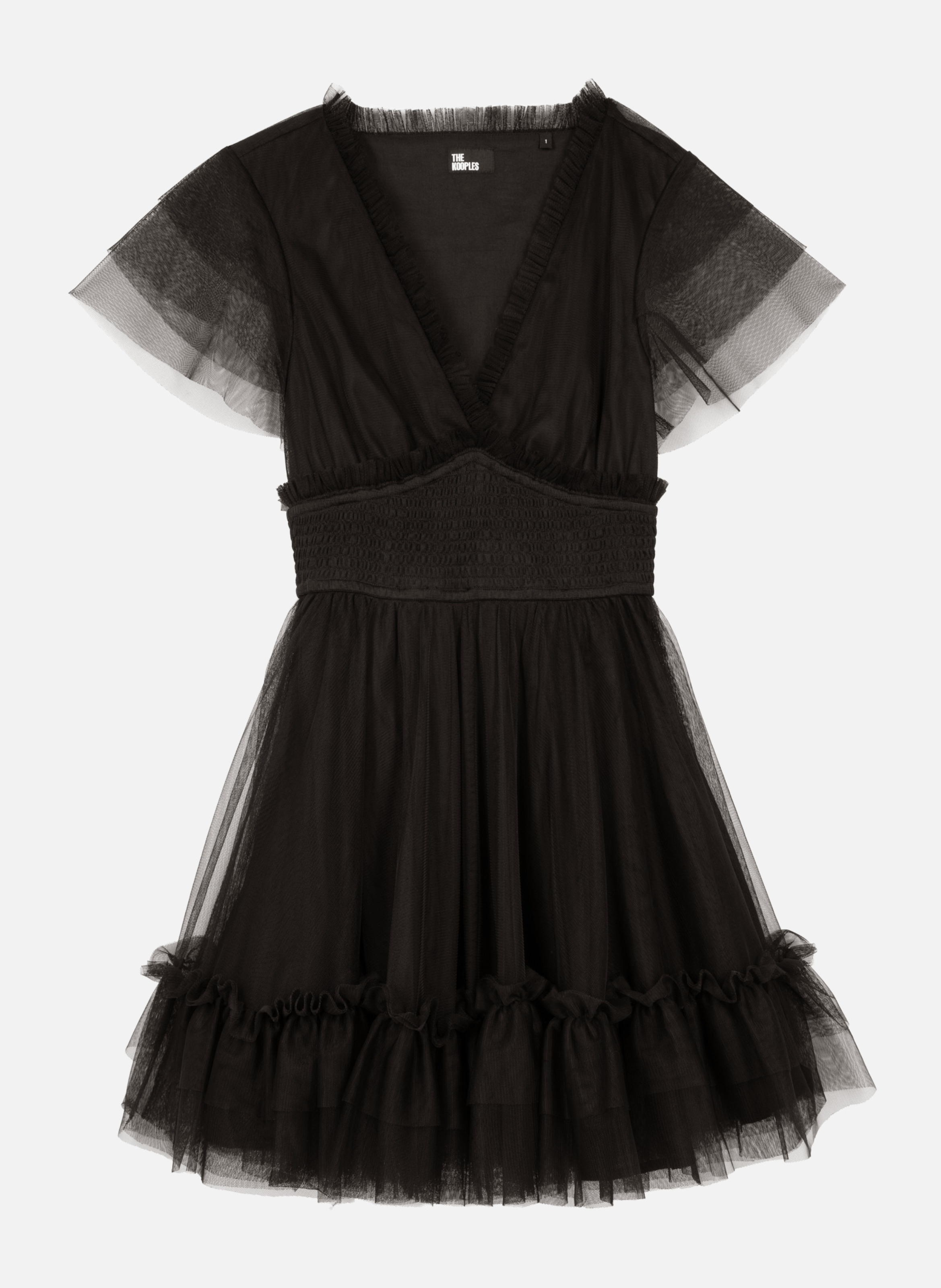 Short tulle dress THE KOOPLES Black