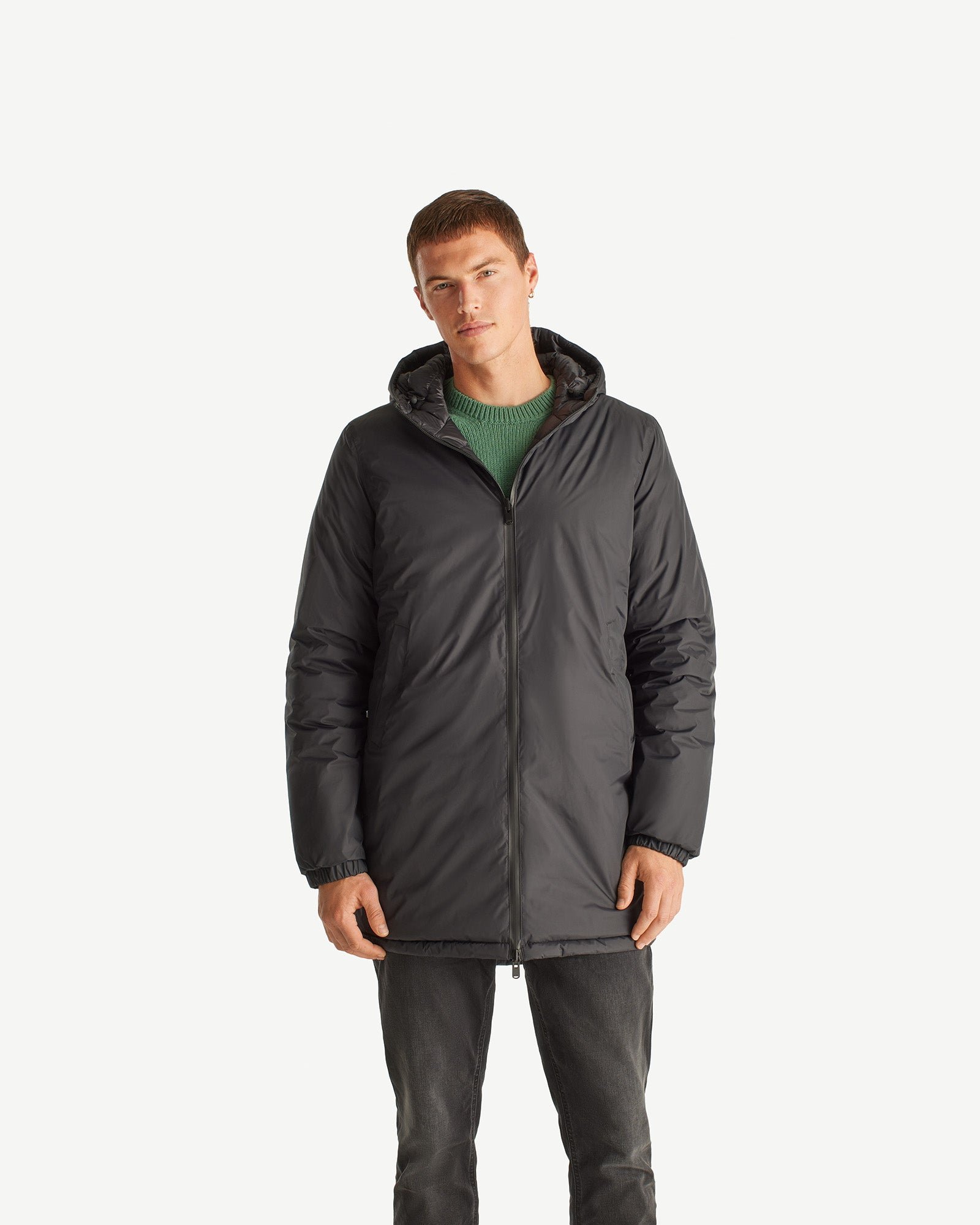 Long reversible hooded parka Amsterdam 2.0 JOTT Black