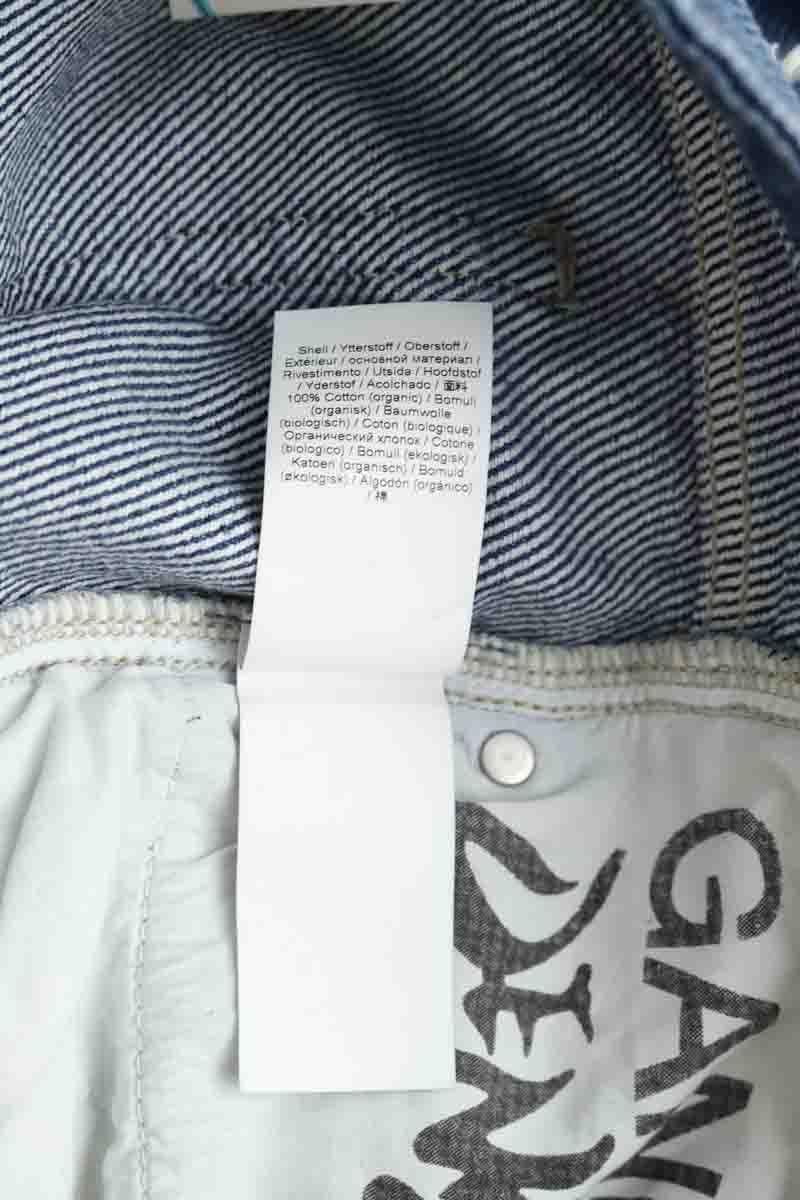 Cotton straight jeans GANNI - Seconde Main Blue