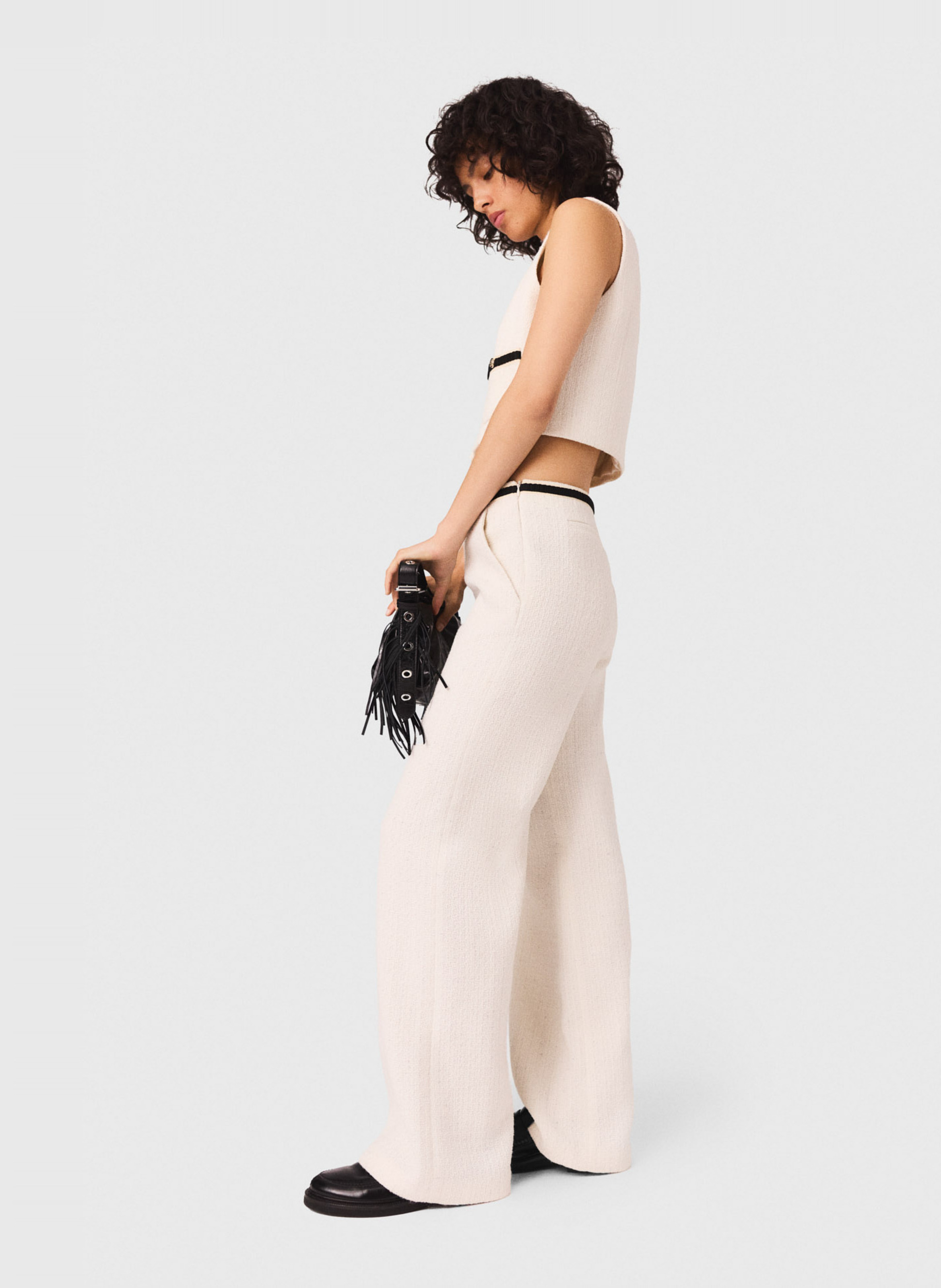 Chino van katoenmix MAJE Beige