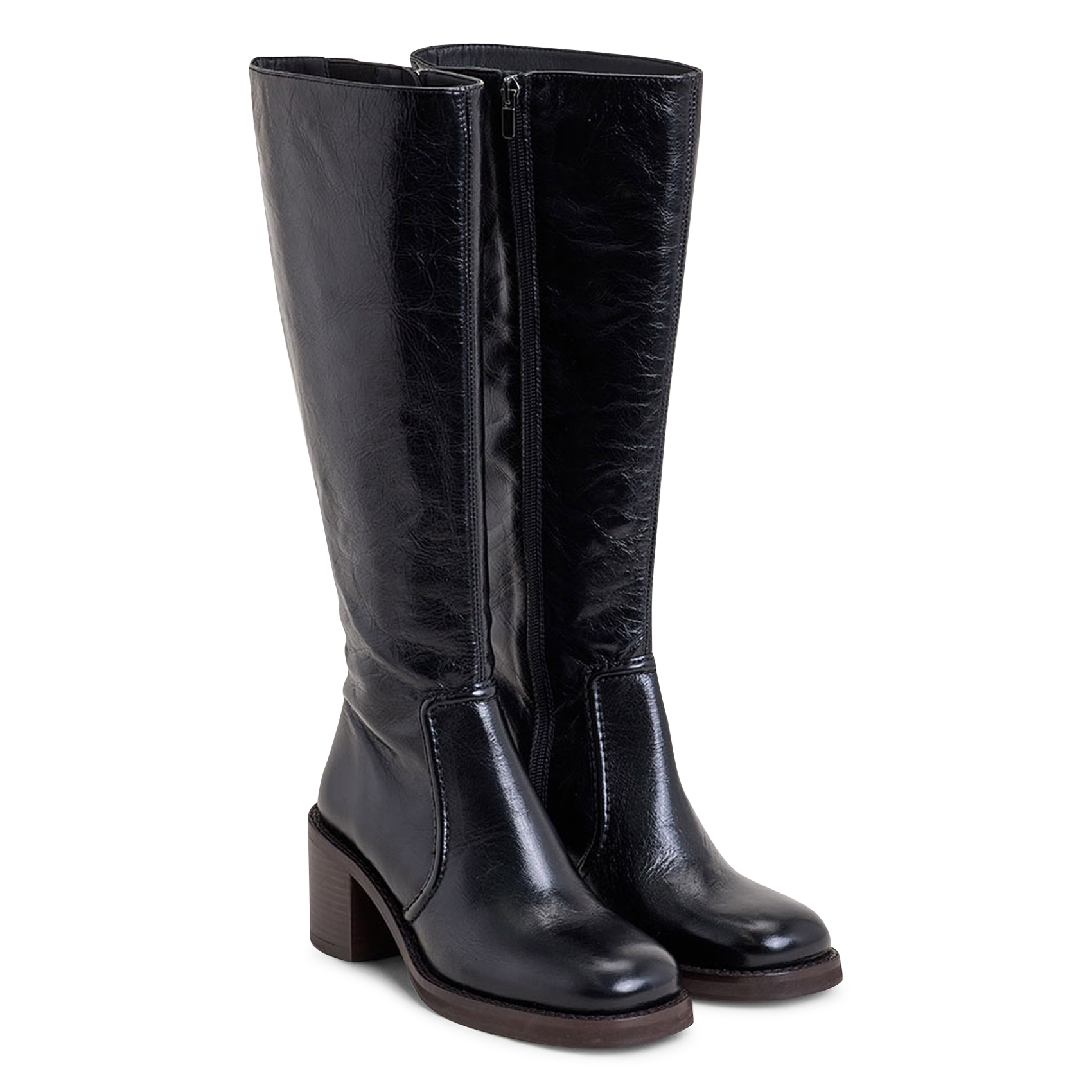 Bottes en cuir JONAK Noir