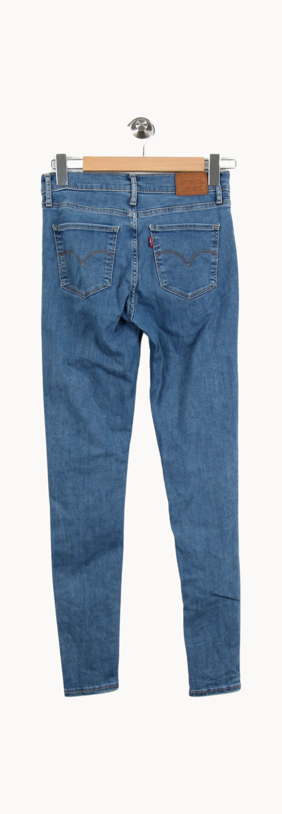 Cropped slim jeans with studs LEVI'S - Seconde main Blue