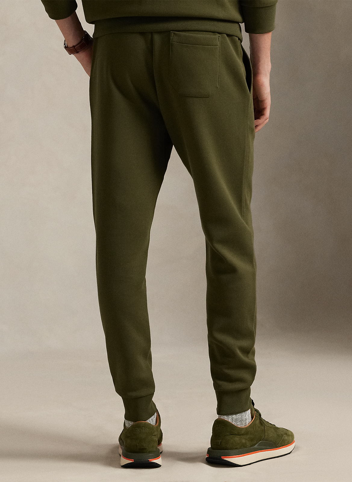 Jogging ajusté en coton mélangé POLO RALPH LAUREN Vert