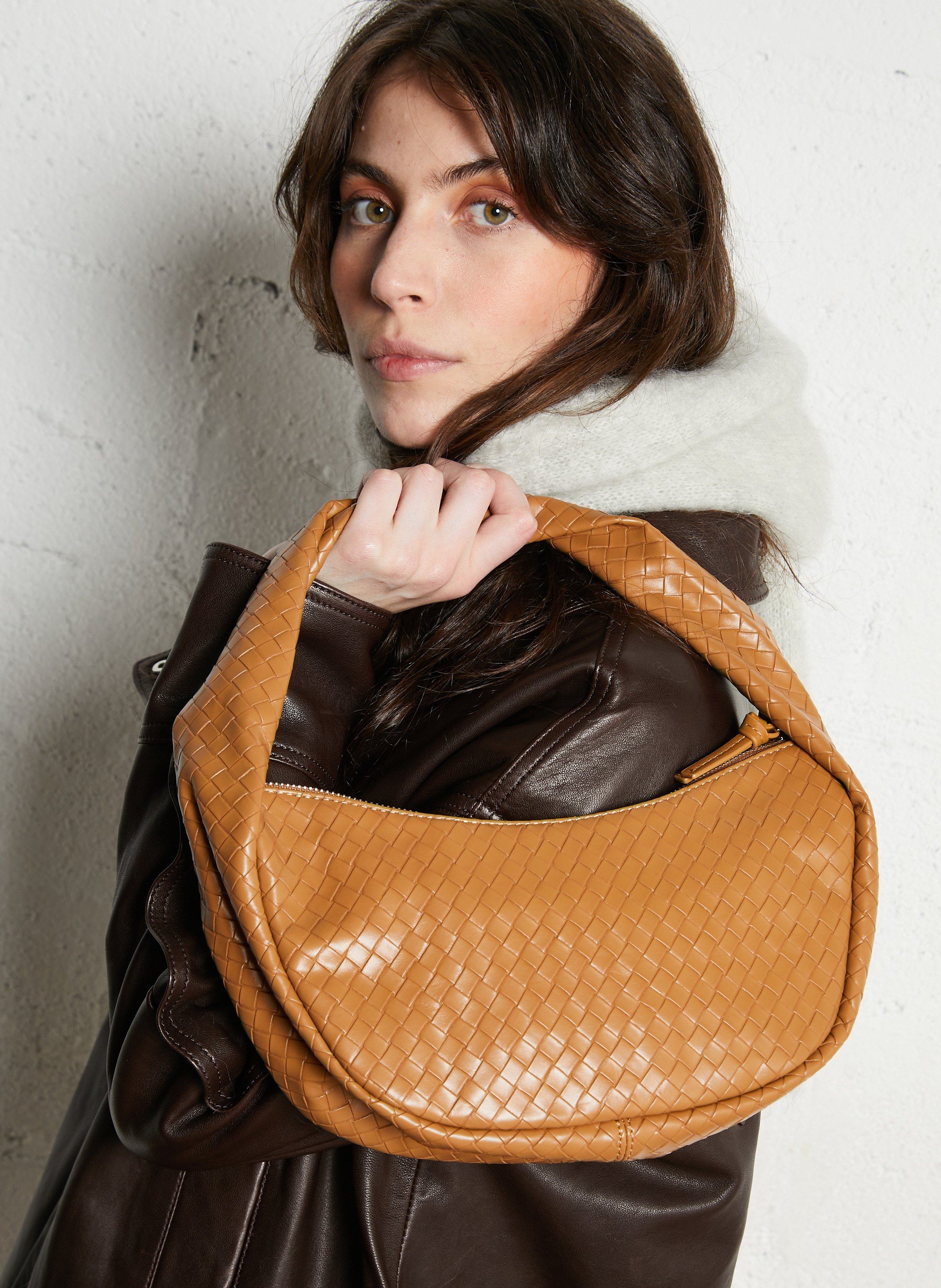 Gevlochten tas BECKSONDERGAARD Bruin