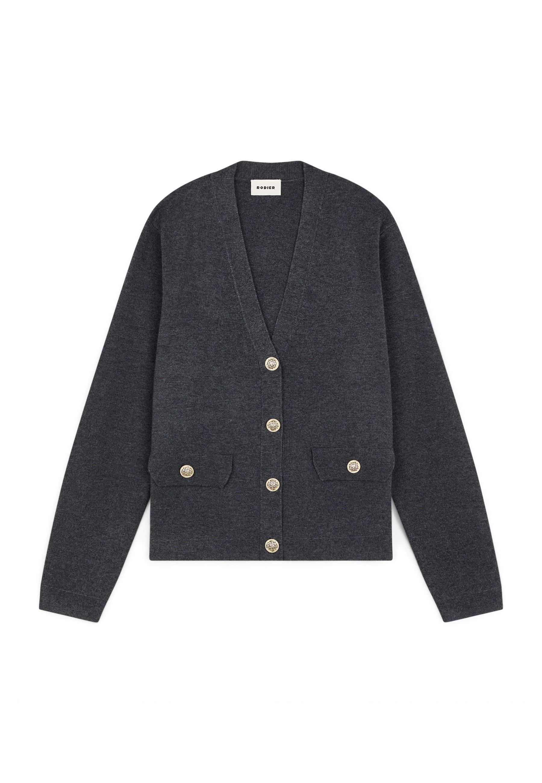 Short knit milano jacket RODIER Grey