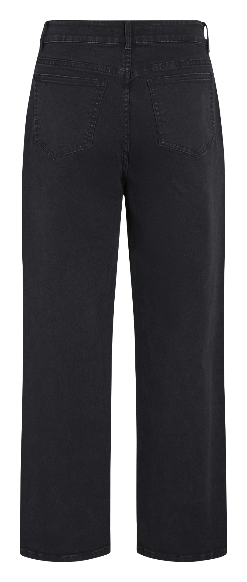 Weite Jeans aus Baumwoll-Mix Schwarz