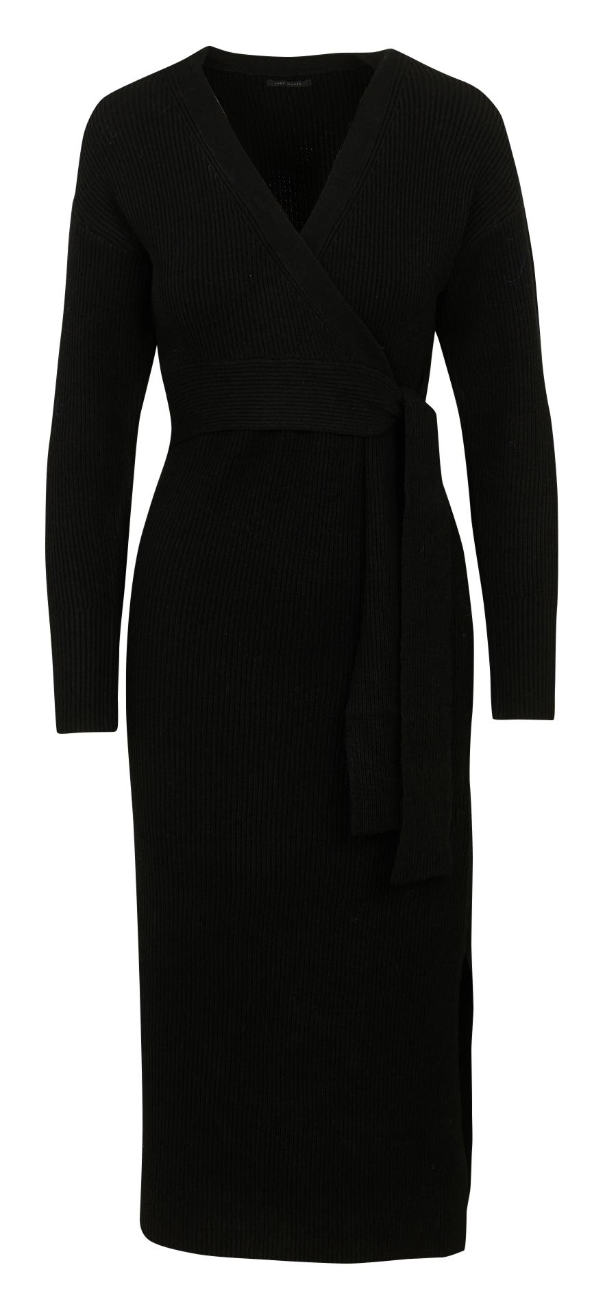 Robe midi col V IKKS Black