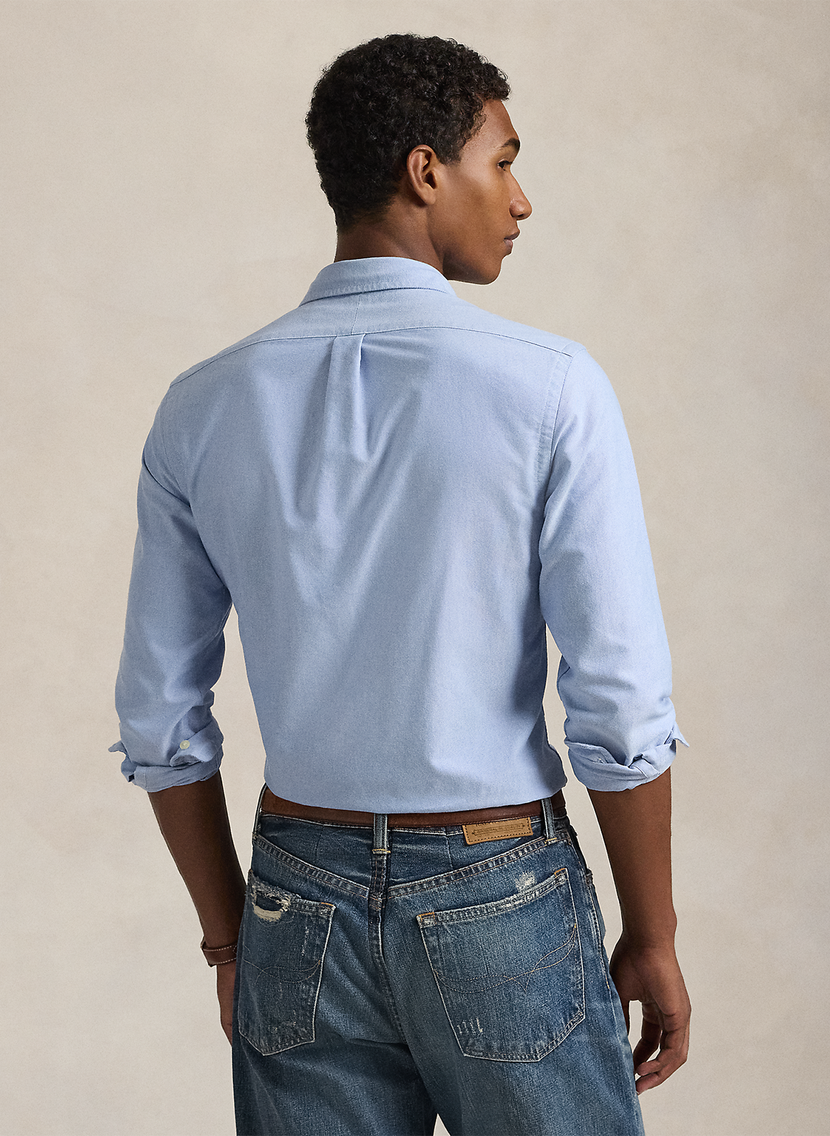 Slimfit-Hemd aus Oxford-Baumwolle mit Button-down-Kragen und Pony Player POLO RALPH LAUREN Blau