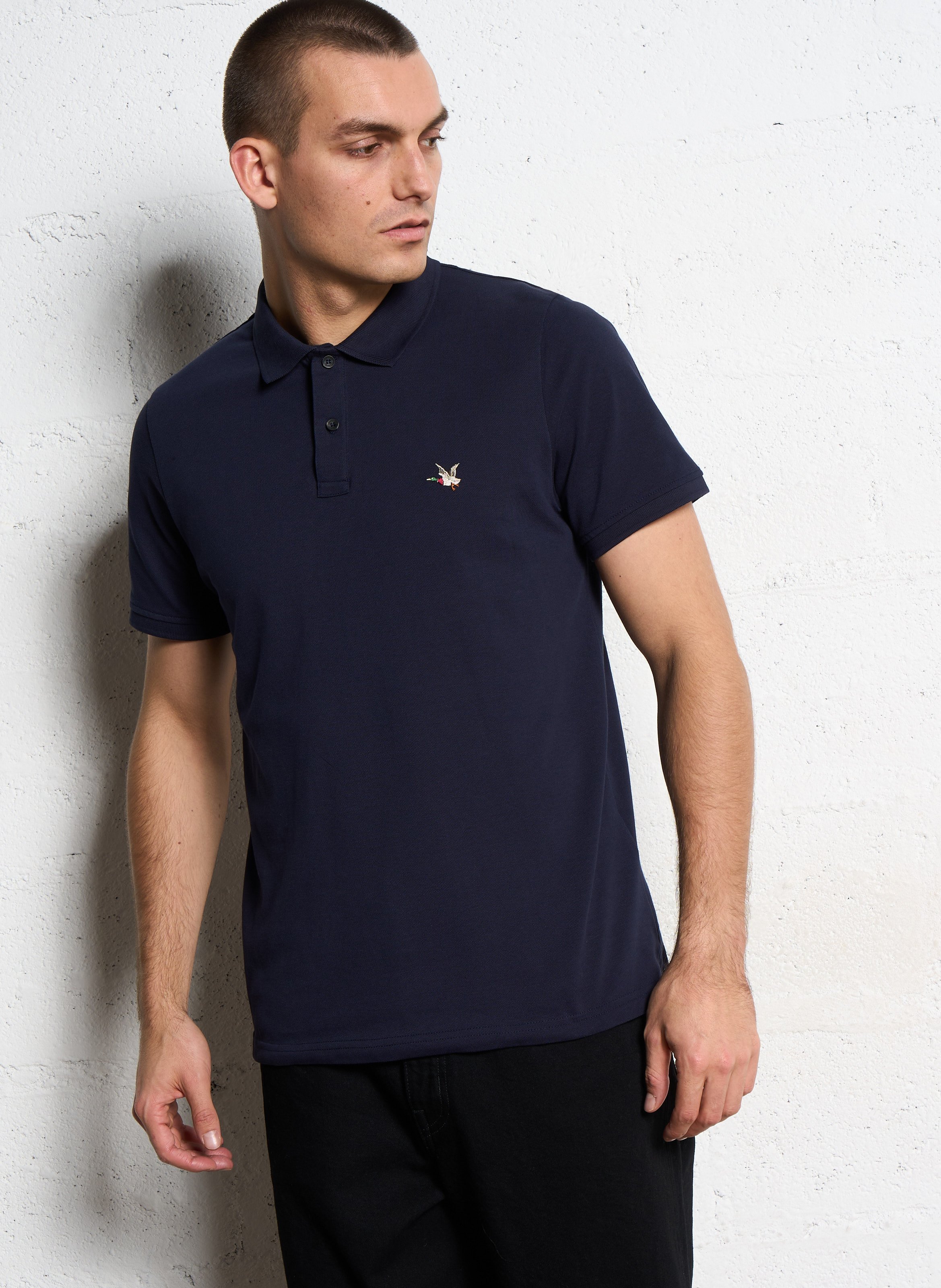 Polo straight-fit en coton CHEVIGNON Bleu
