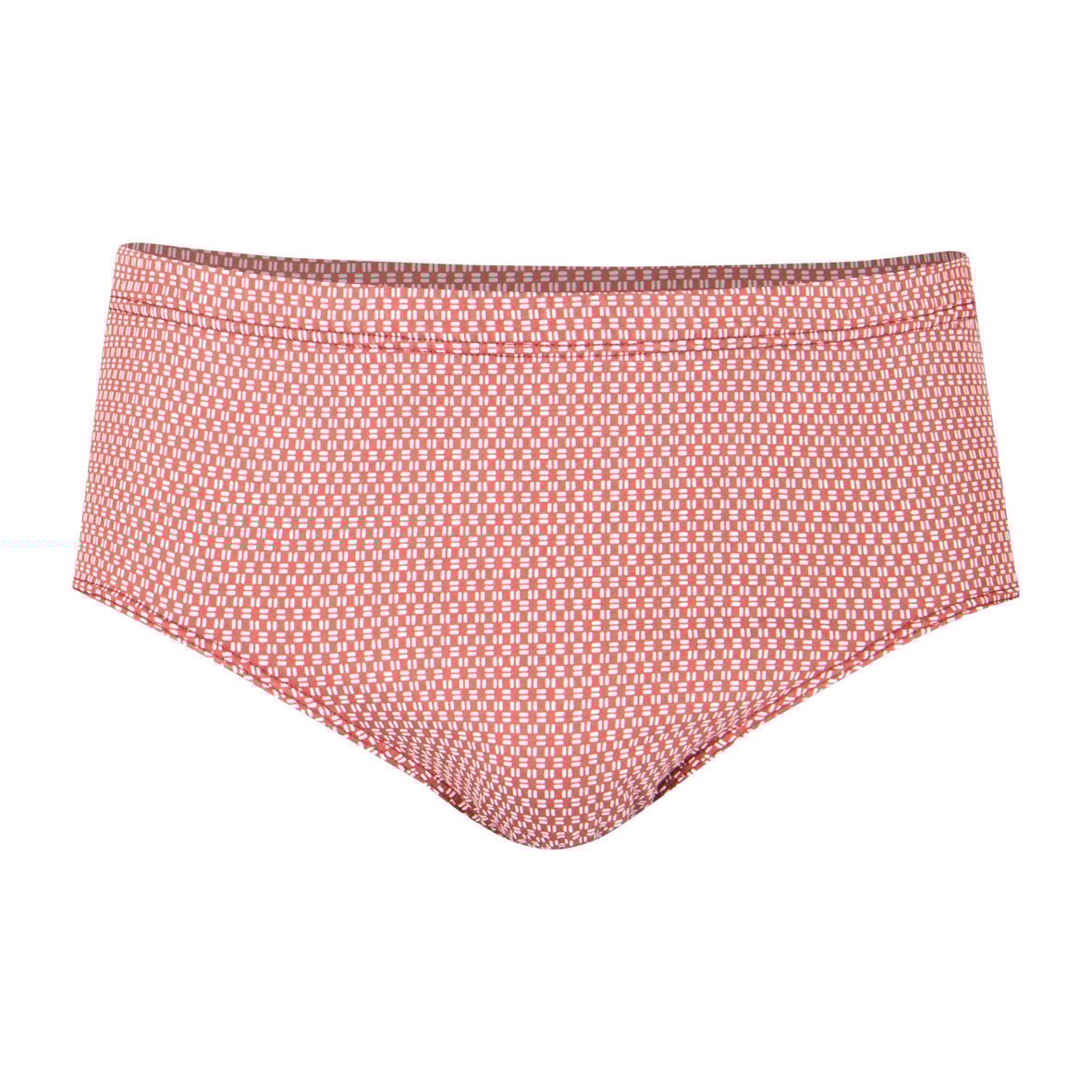 High-rise closed mercerized cotton panties Purple