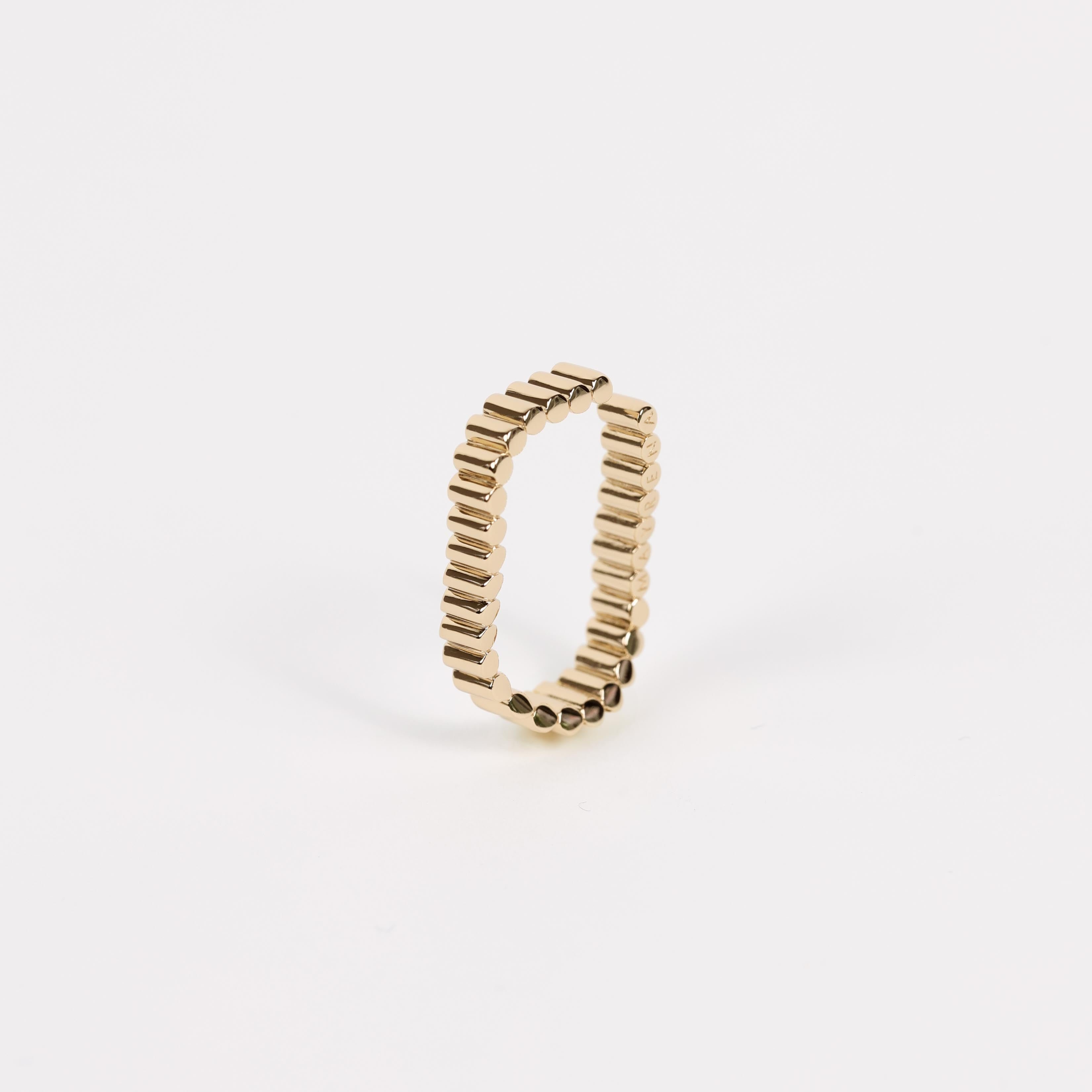 Earcuff horizontal, plaqué or MAYRENA Doré