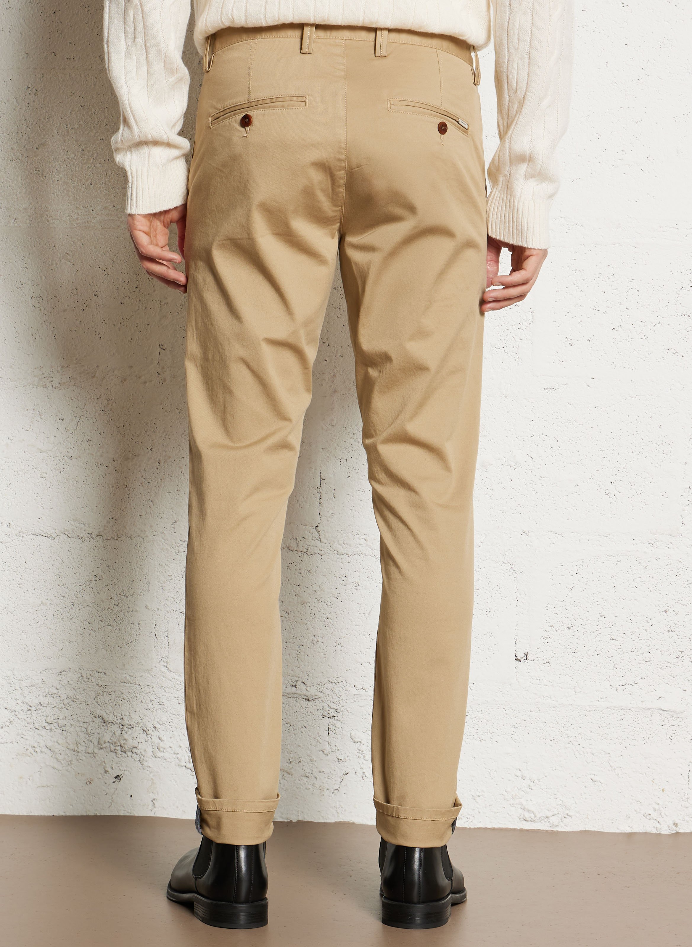 Slim-fit broek - biologische-katoenblend GANT Groen