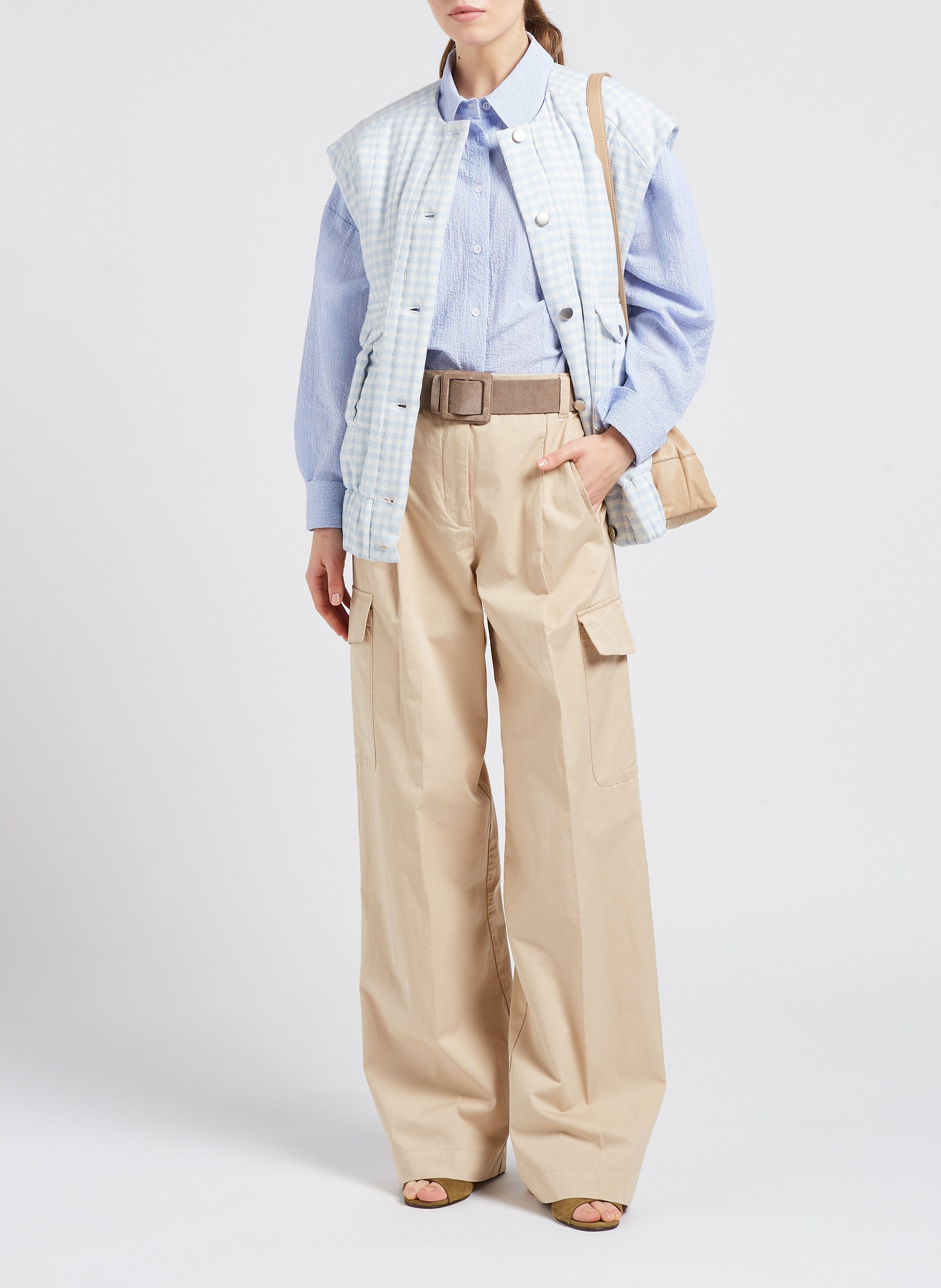 Veste sans manches en coton mélangé  COLLECTORS CLUB Bleu