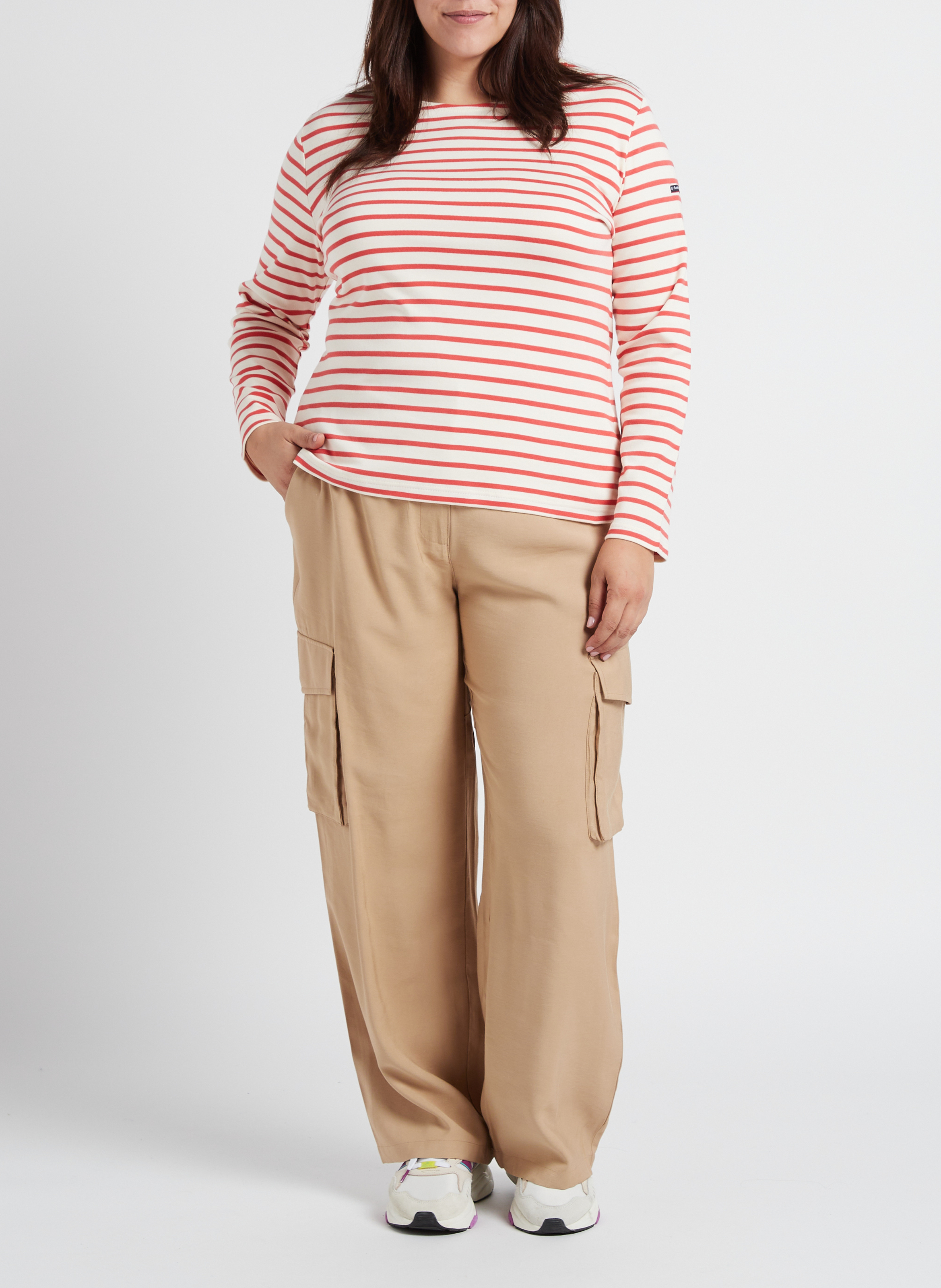 Straight-leg pants EVOKED Beige