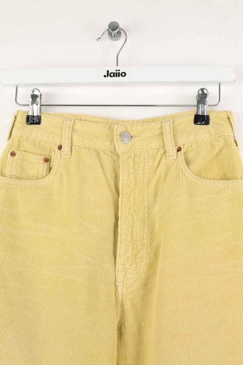 Straight cotton-blend pants BELLEROSE - Seconde Main Yellow