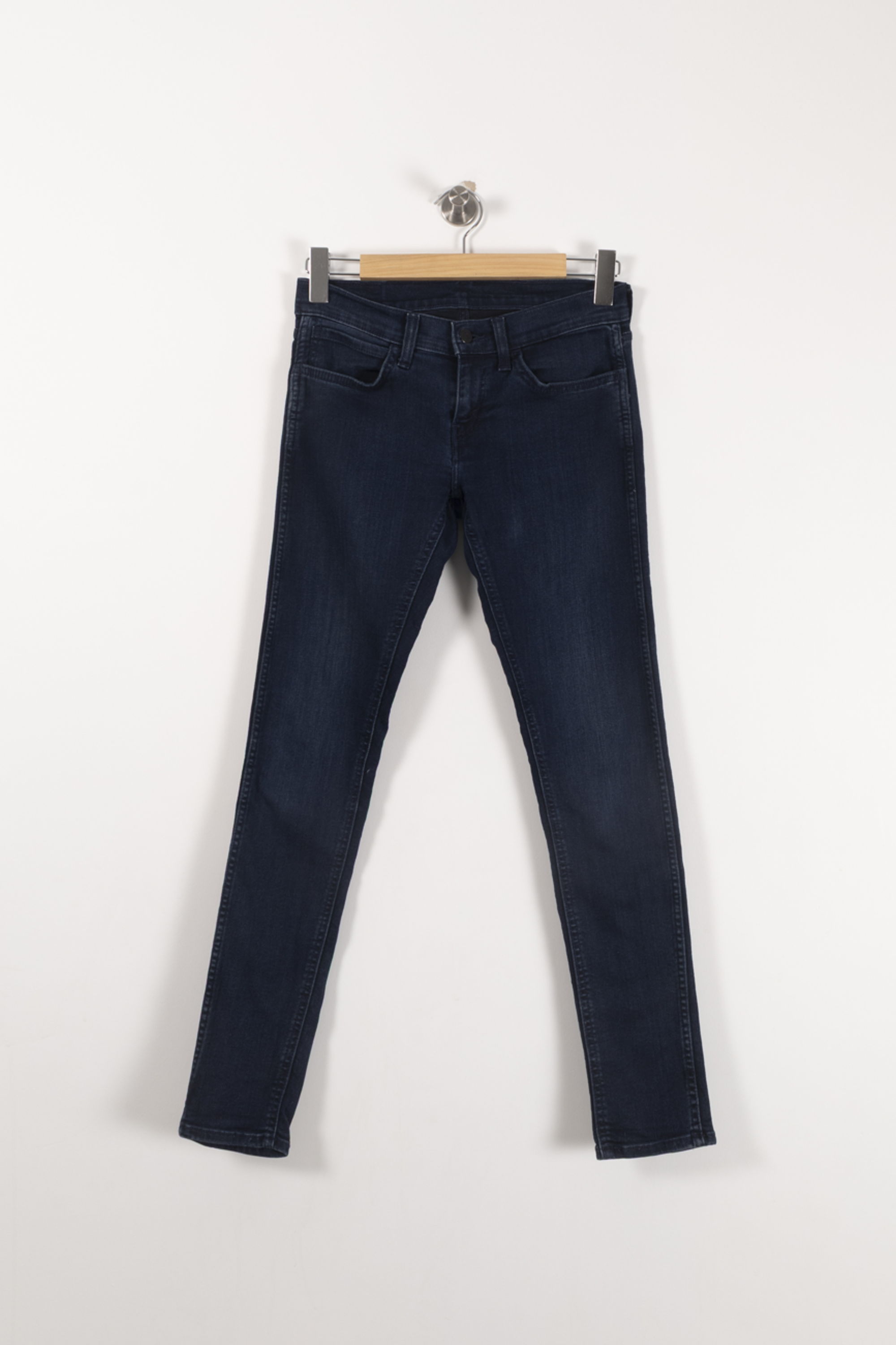 Cropped slim jeans with studs LEVI'S - Seconde main Blue