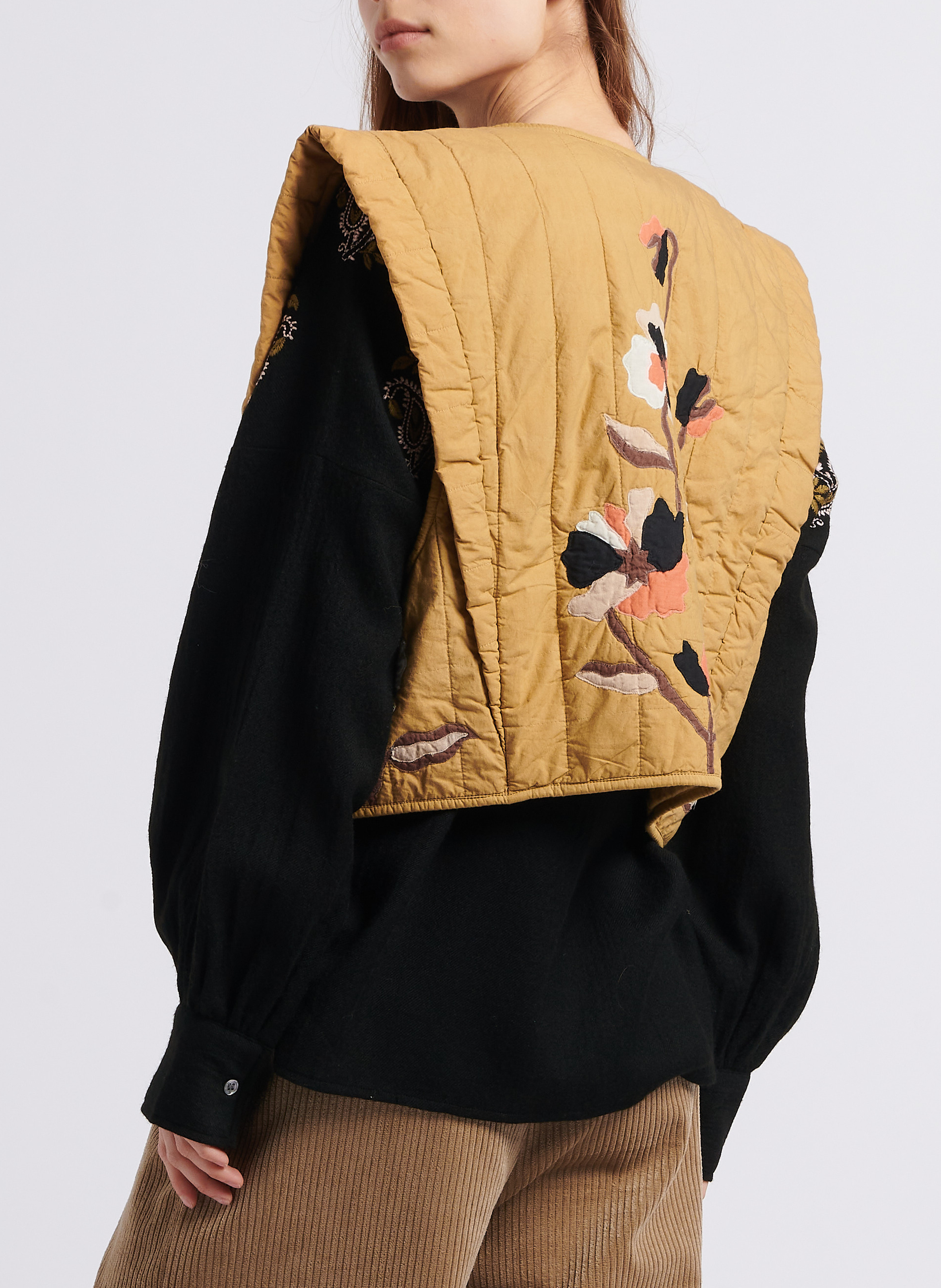 Kurzer Bolero aus gesteppter Baumwolle V DE VINSTER Khaki