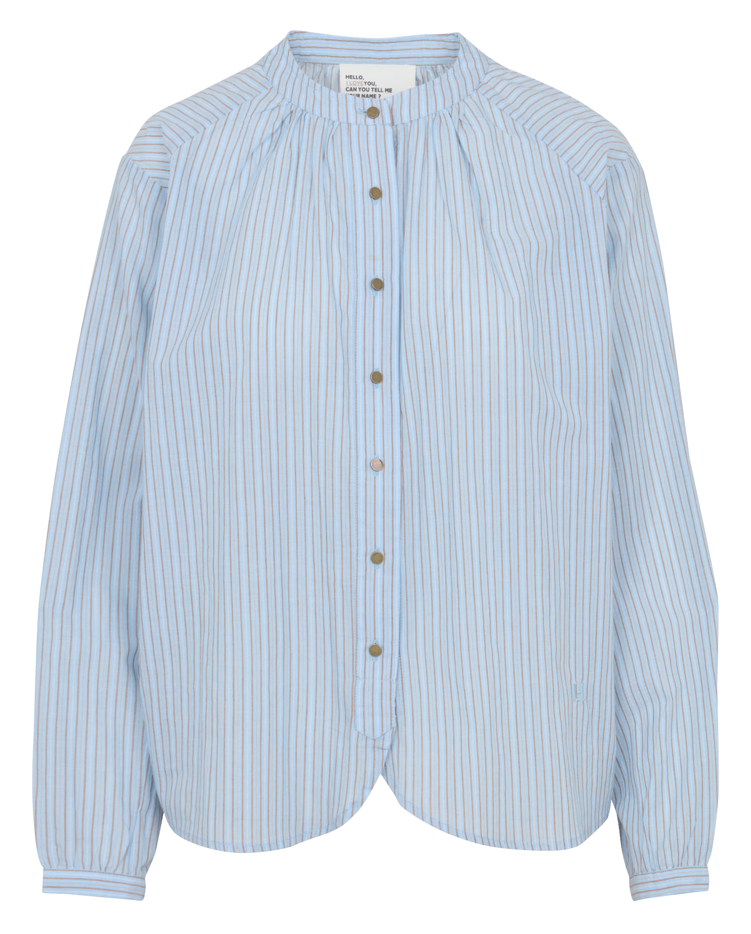 Chemise col rond en coton bio LEON & HARPER