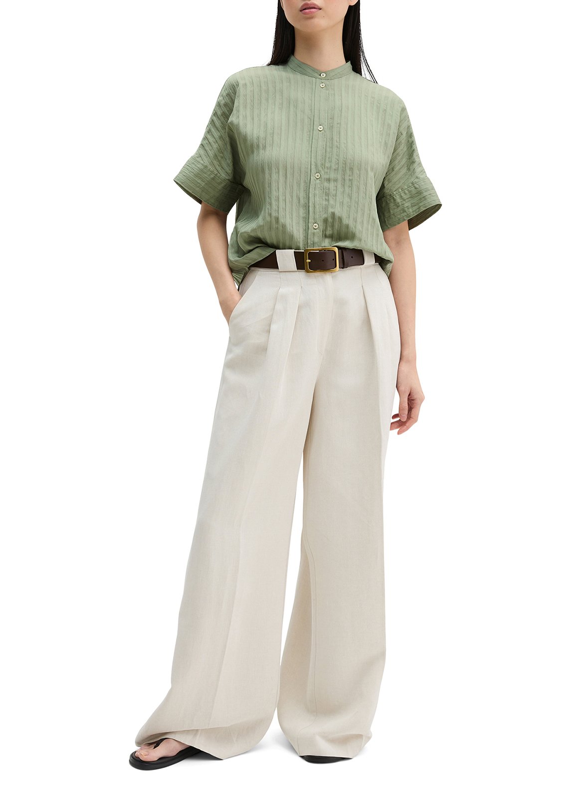 Chemise droite col mao  MARC O'POLO Vert