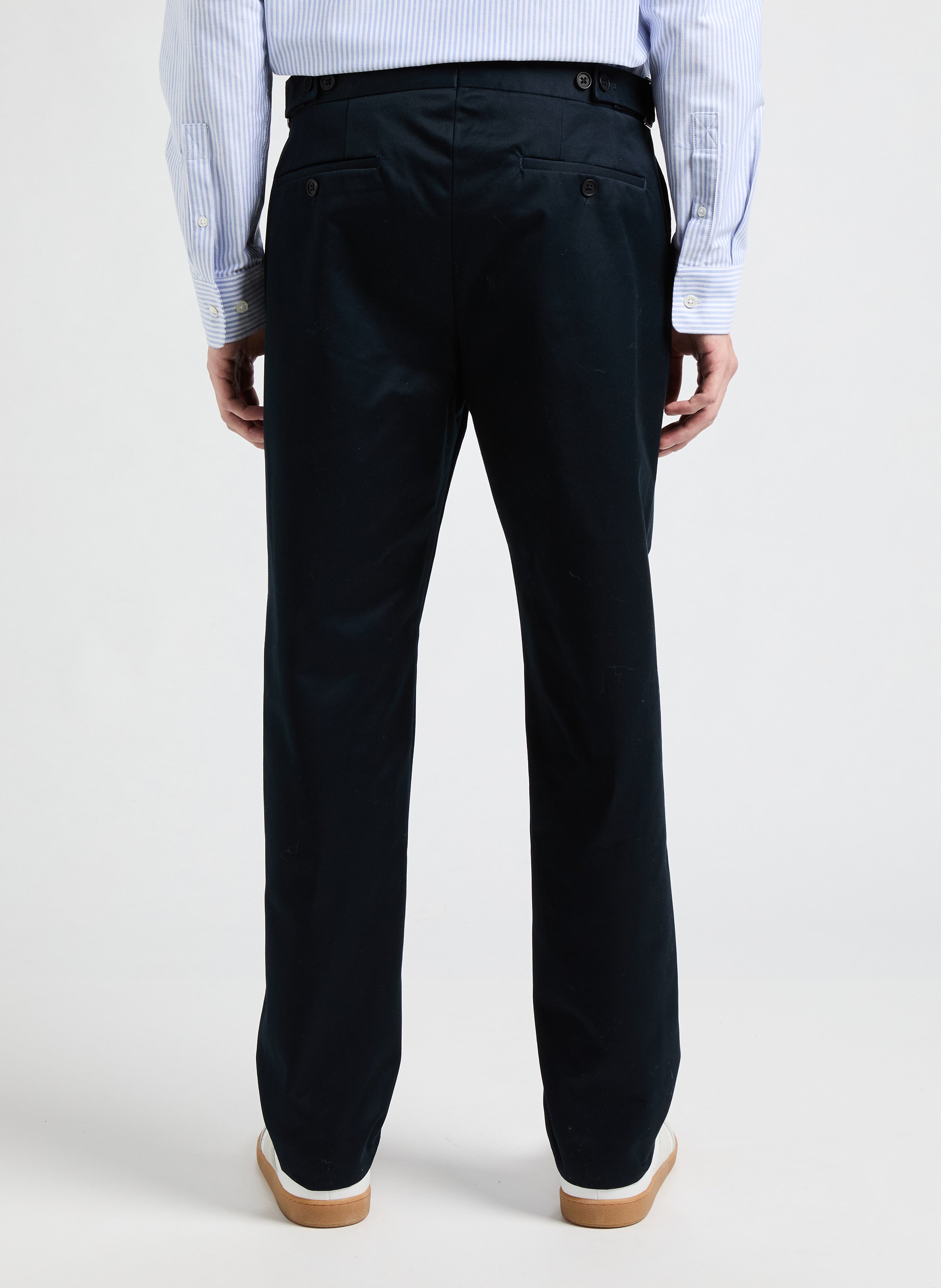 Slim-fit cotton cargo pants SAISON 1865 Blue