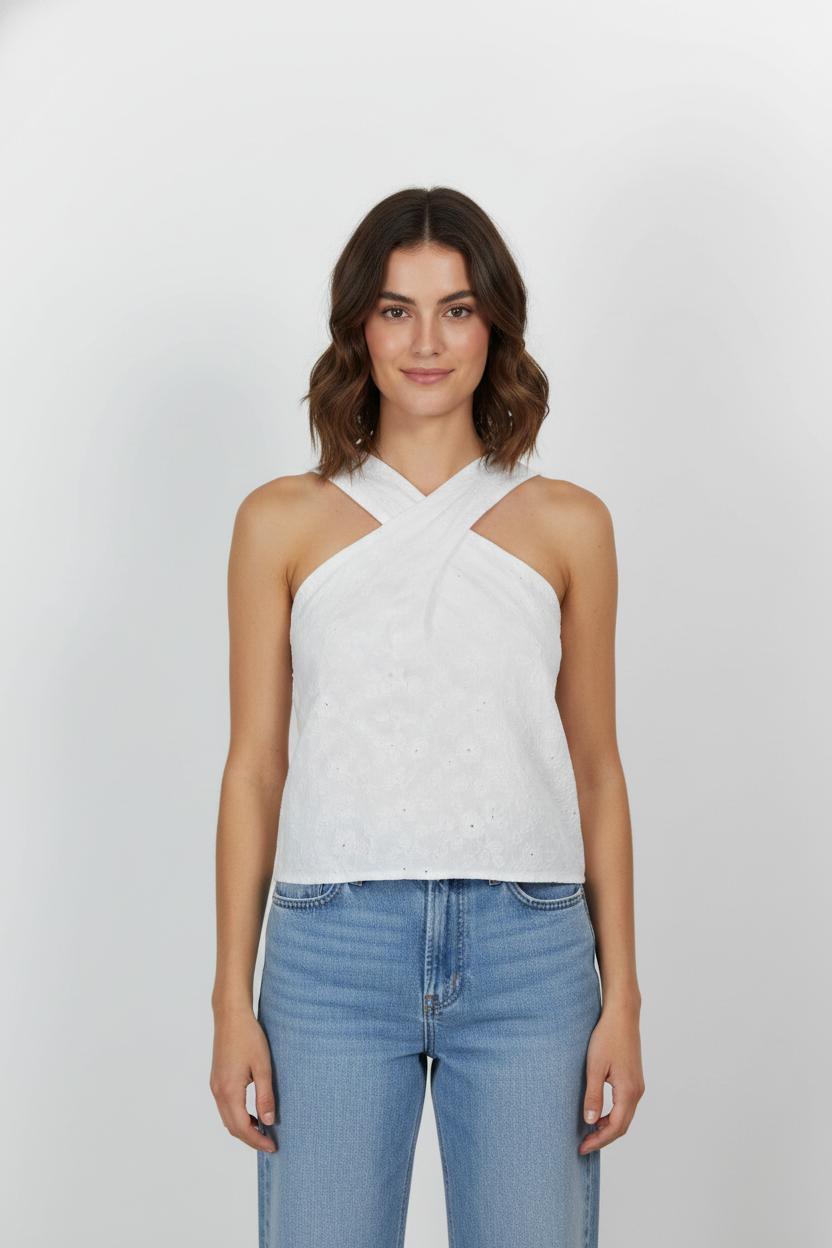 Top & tank top MAISON STELLA & SUZIE - Seconde main White