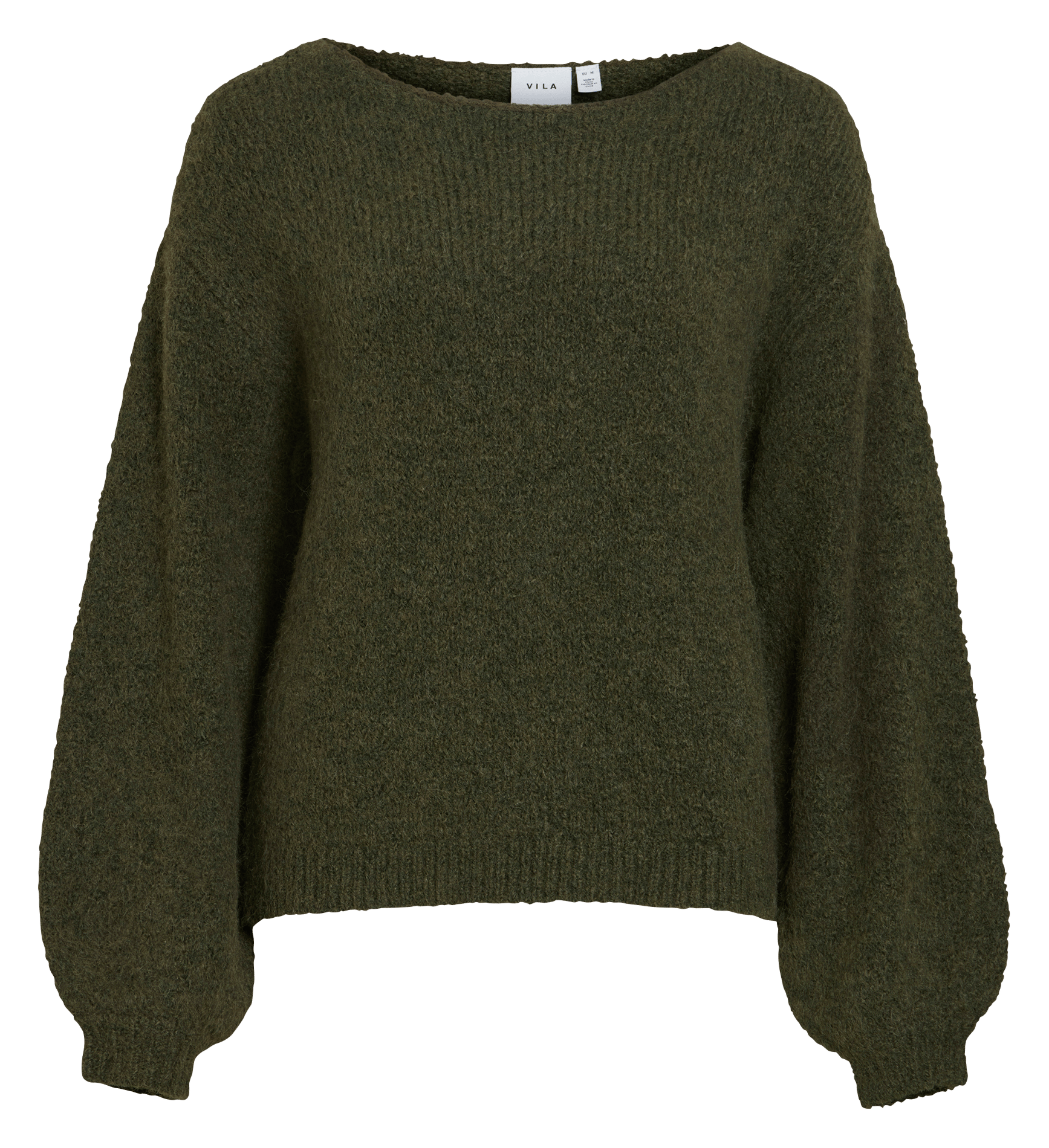 Round-neck sweater VILA Khaki