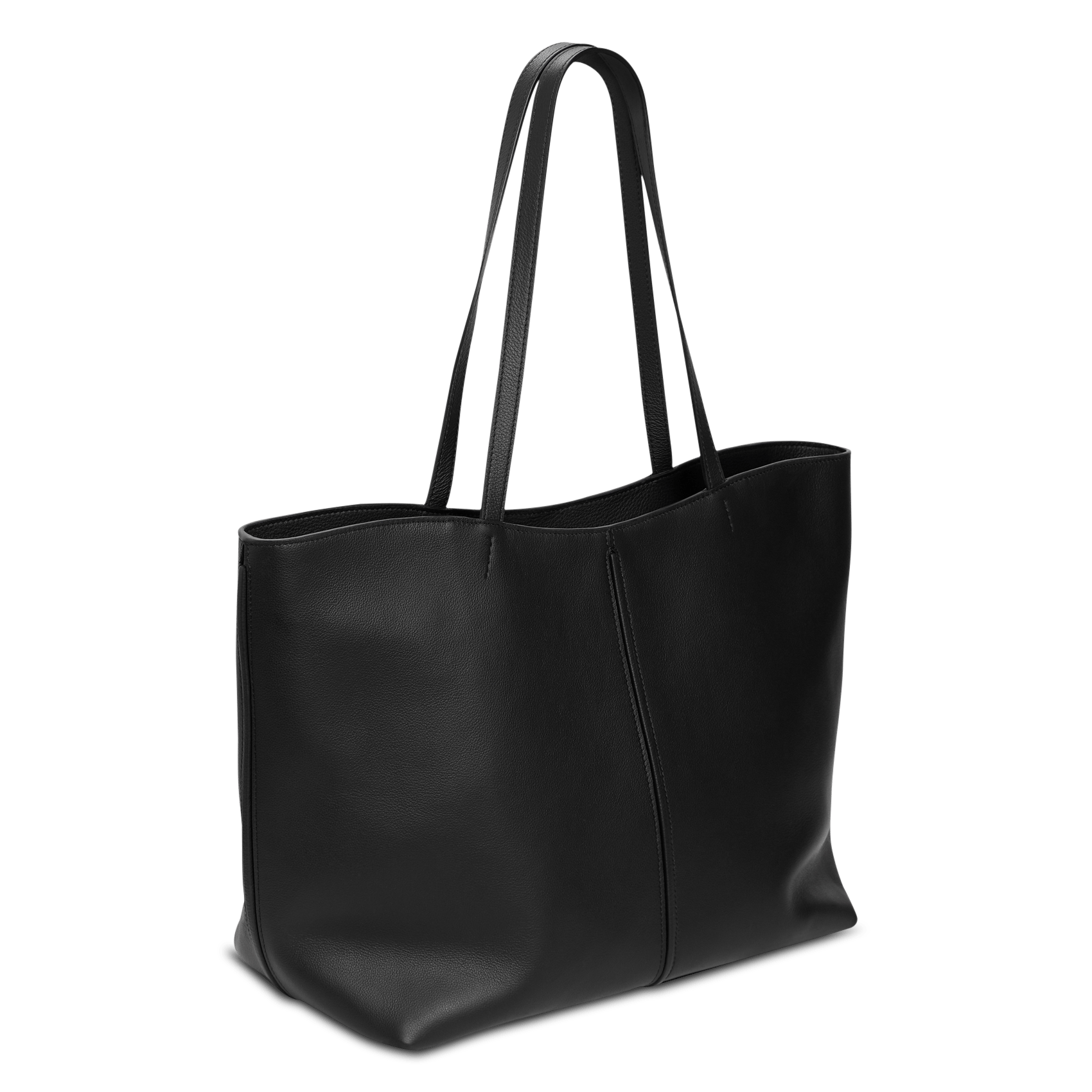 Leather tote bag LE TANNEUR Multicolored