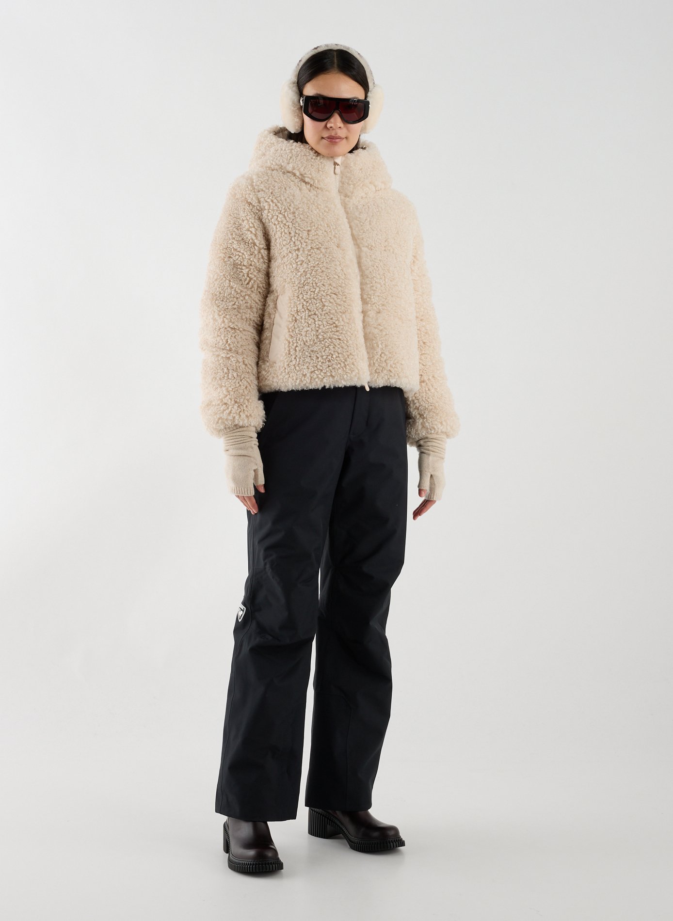 Ribbed cashmere mittens | Beige SAISON 1865 Women