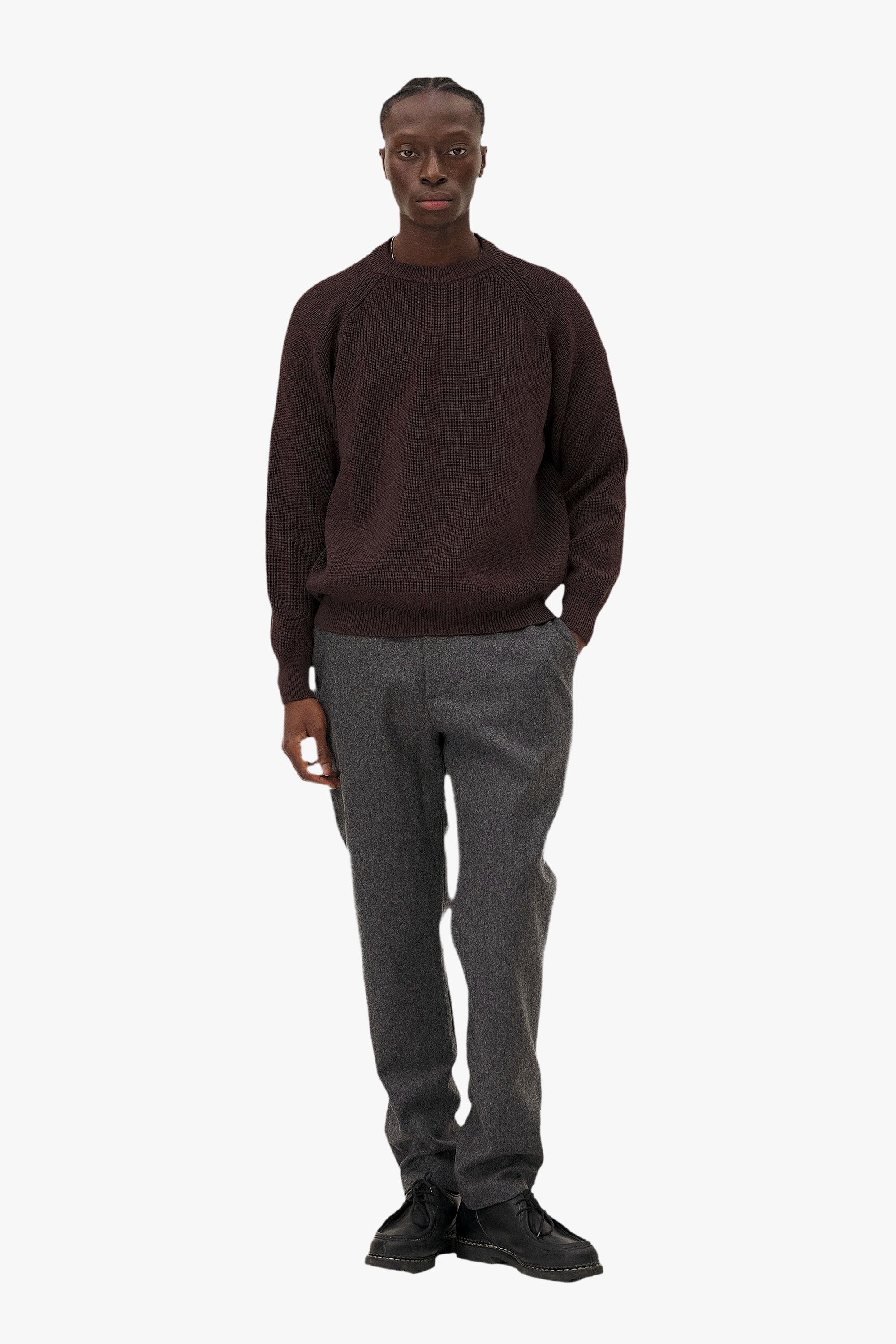 Raglan Oslo Sweater Noyoco Brown
