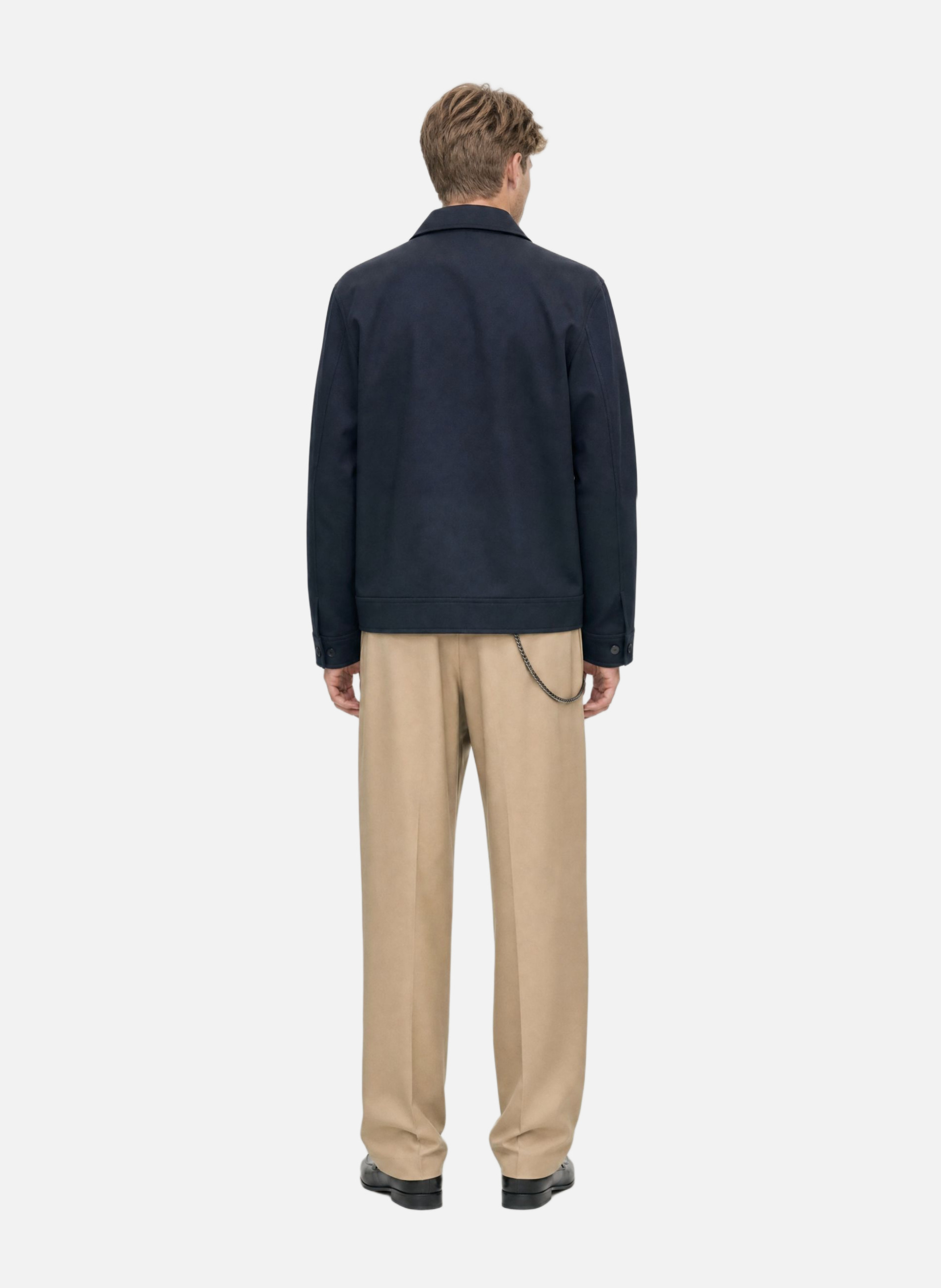 Straight zip-up jacket THE KOOPLES Blue