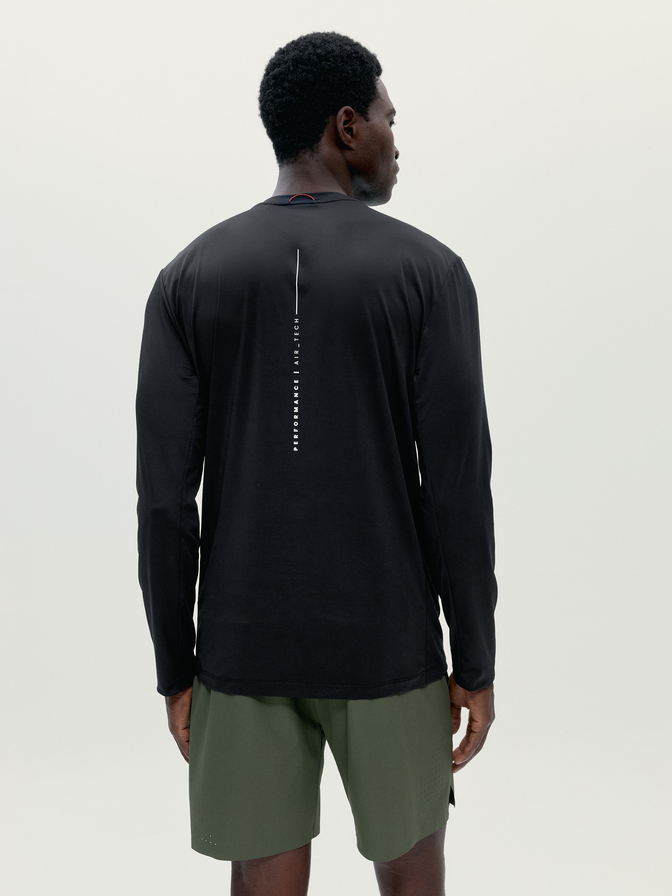 Men's sports t-shirt with short sleeves quick-drying BORN Black