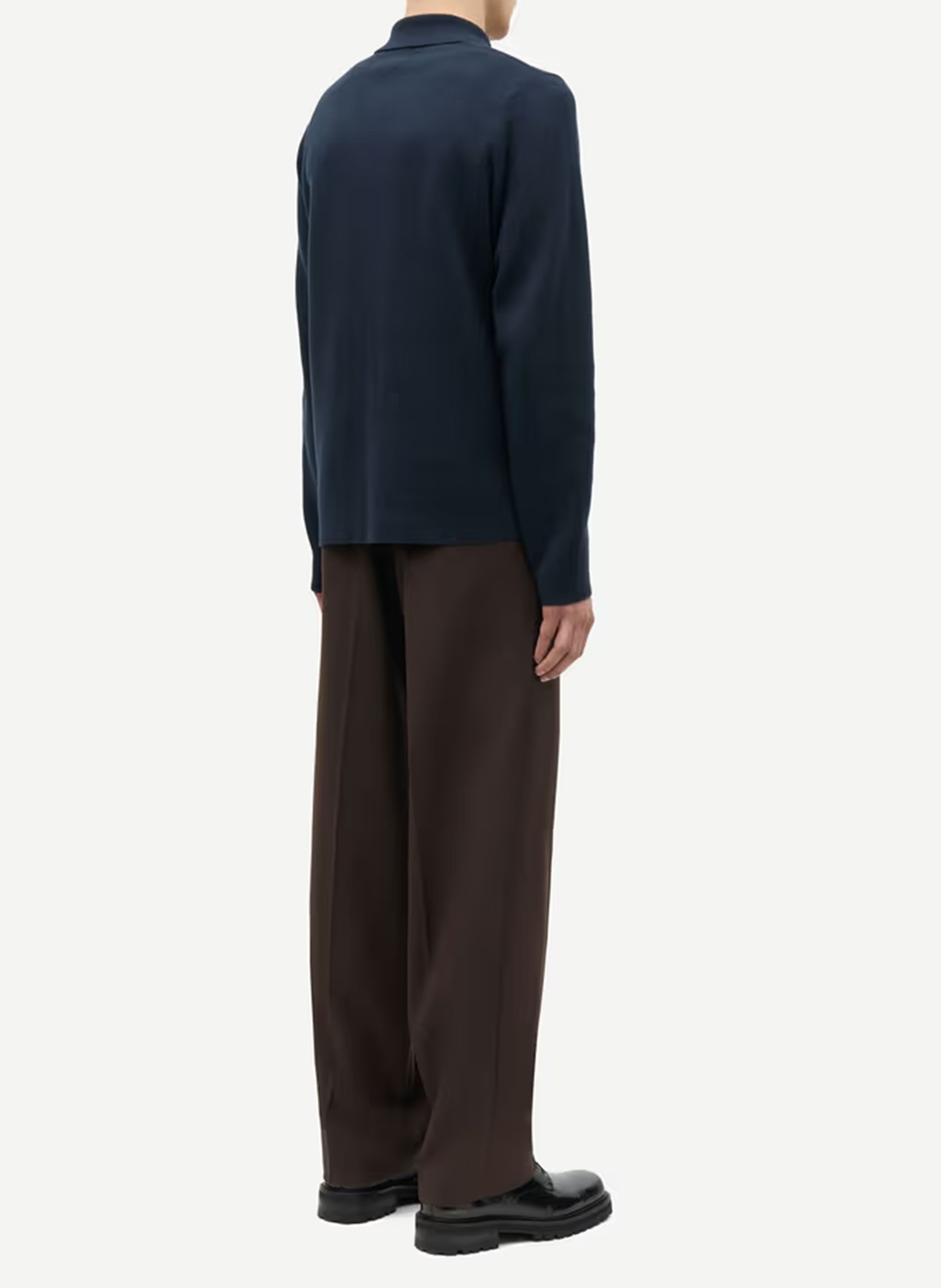 Karottenhose aus Woll-Mix SAMSOE SAMSOE Braun