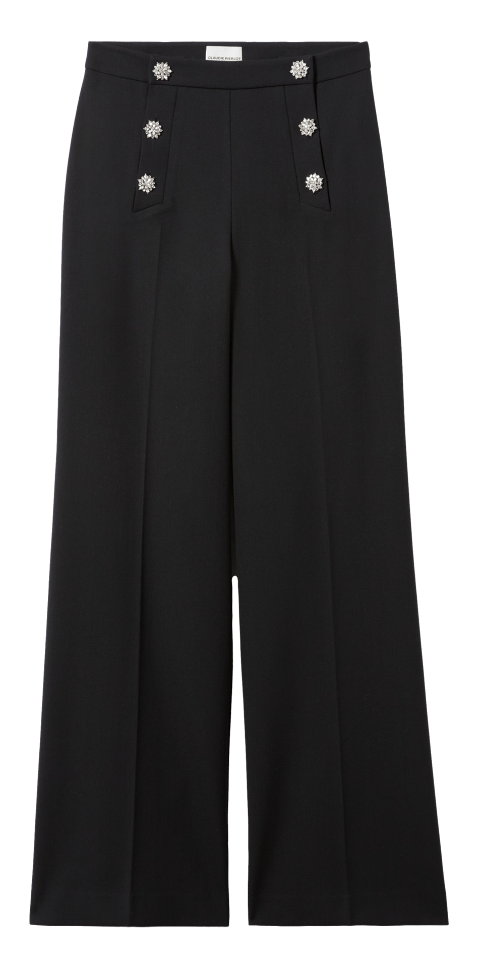 Pantalon droit  à détails boutons  CLAUDIE PIERLOT Noir