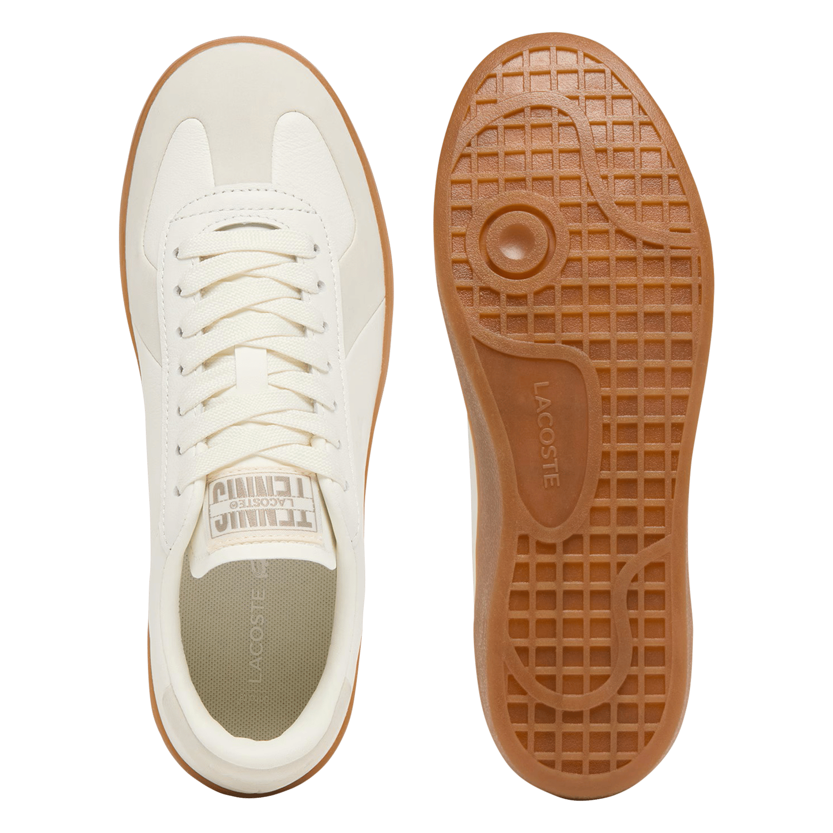 Baskets basses en cuir LACOSTE Blanc