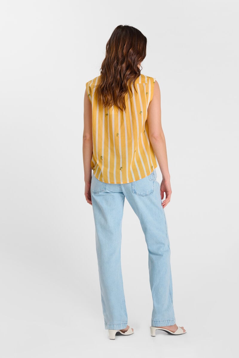Buttoned shirt LE TEMPS DES CERISES Yellow